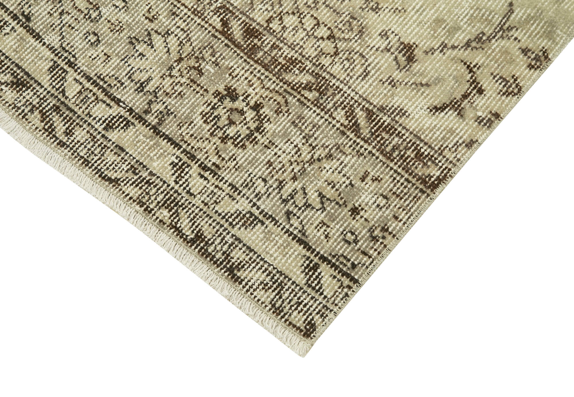 3 x 10 Beige Overdyed Runner Rug - 5143