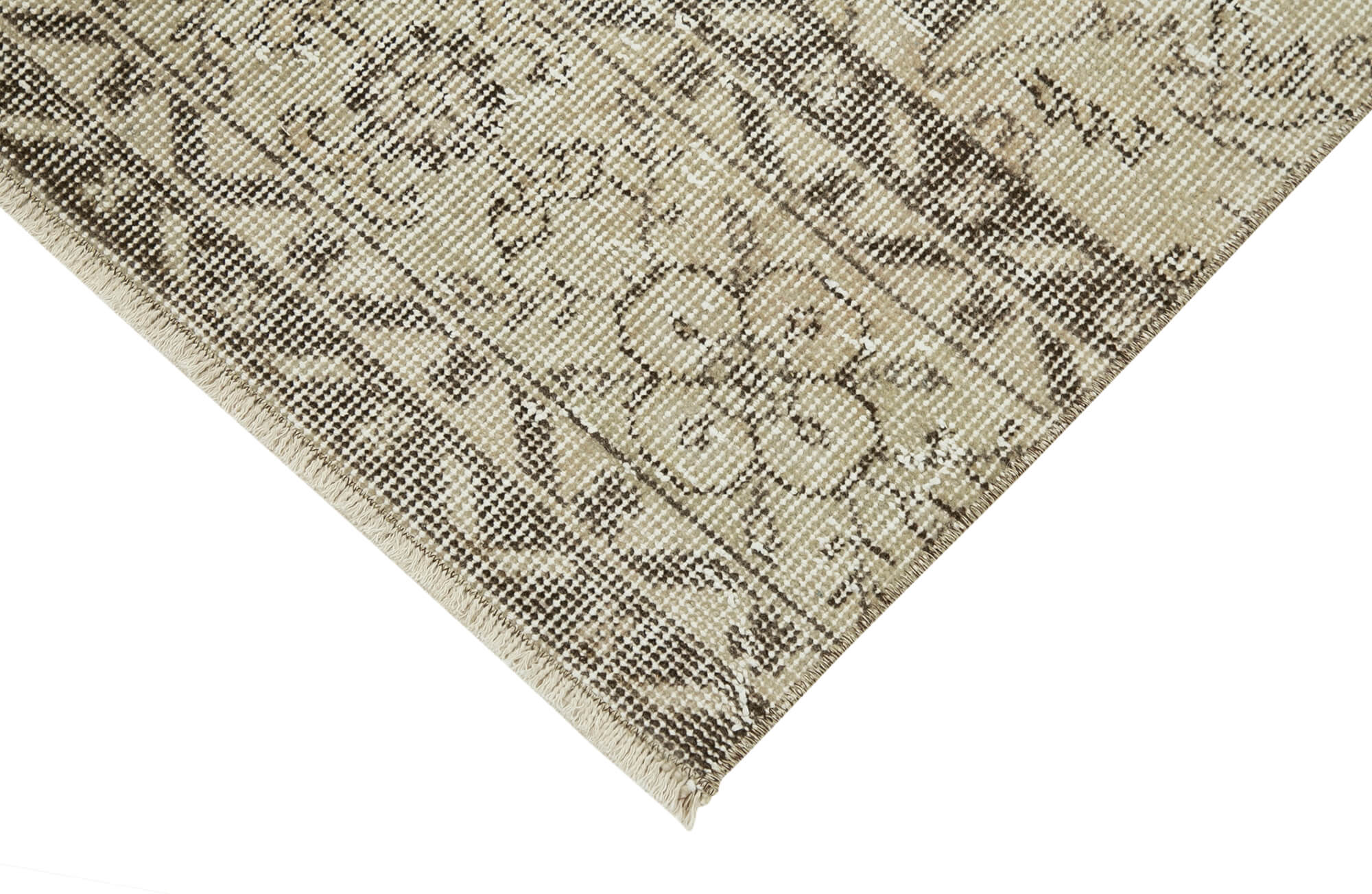 3 x 10 Beige Overdyed Runner Rug - 5144