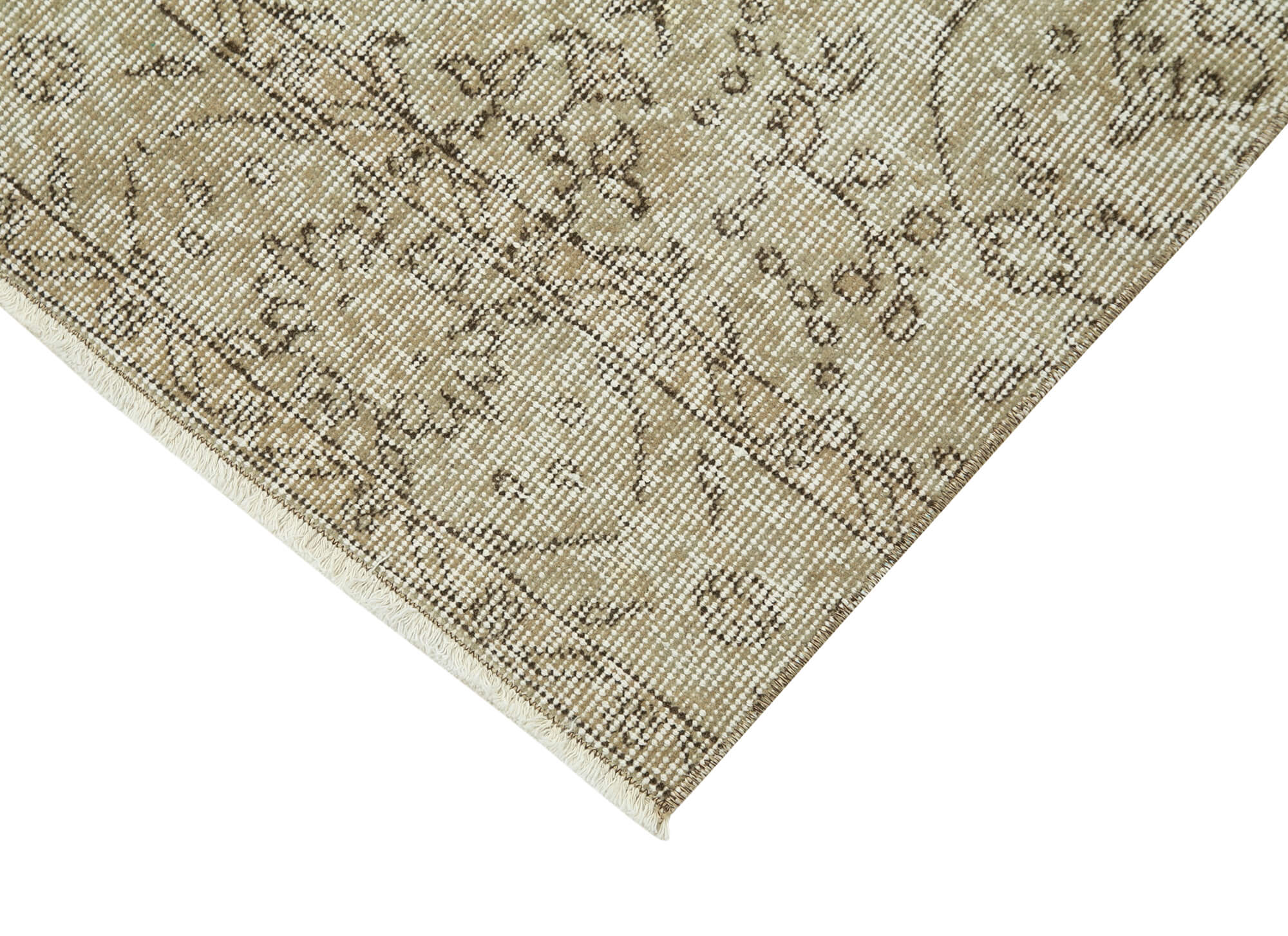 3 x 9 Beige Overdyed Runner Rug - 5145