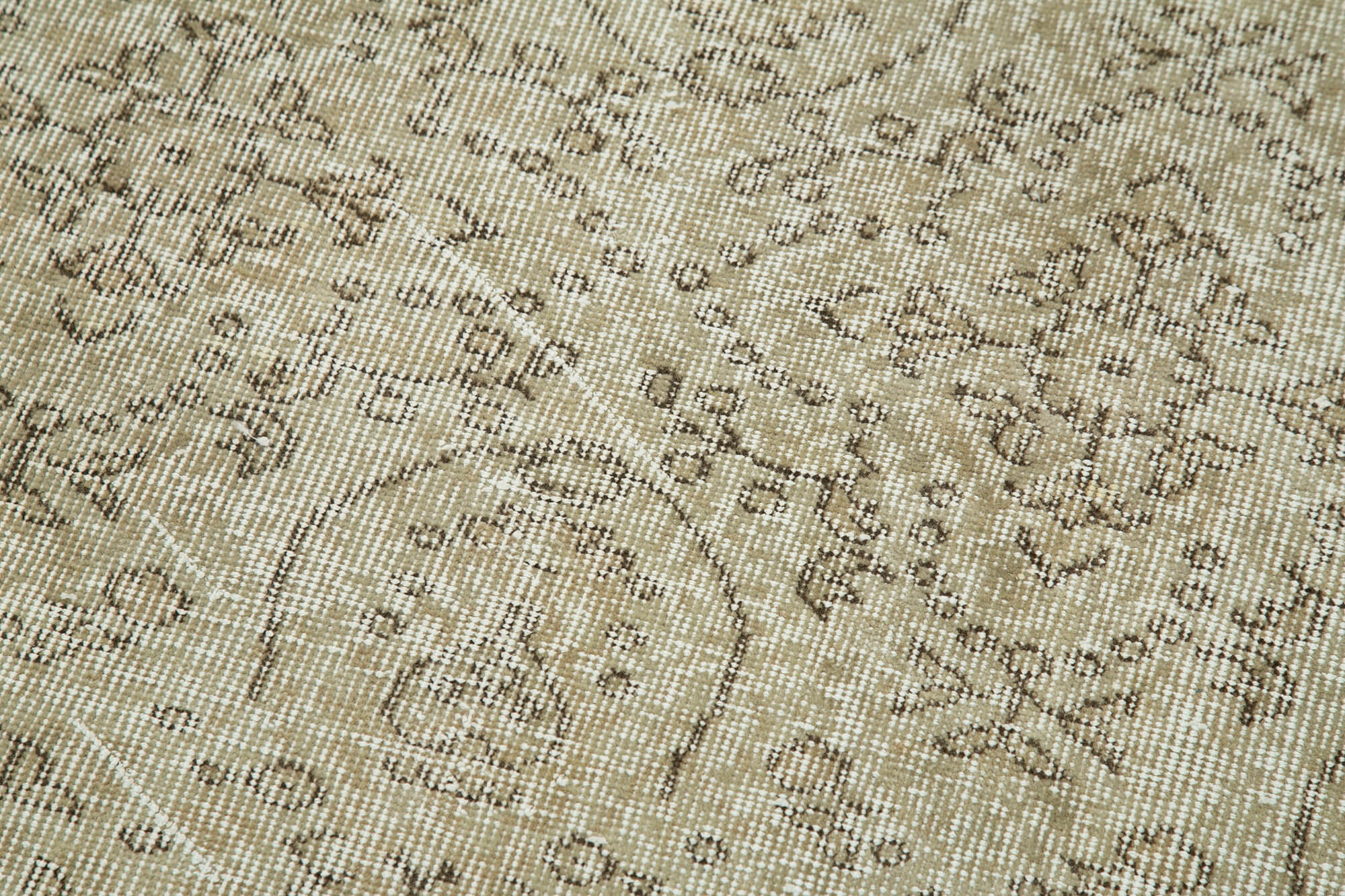 3 x 9 Beige Overdyed Runner Rug - 5145