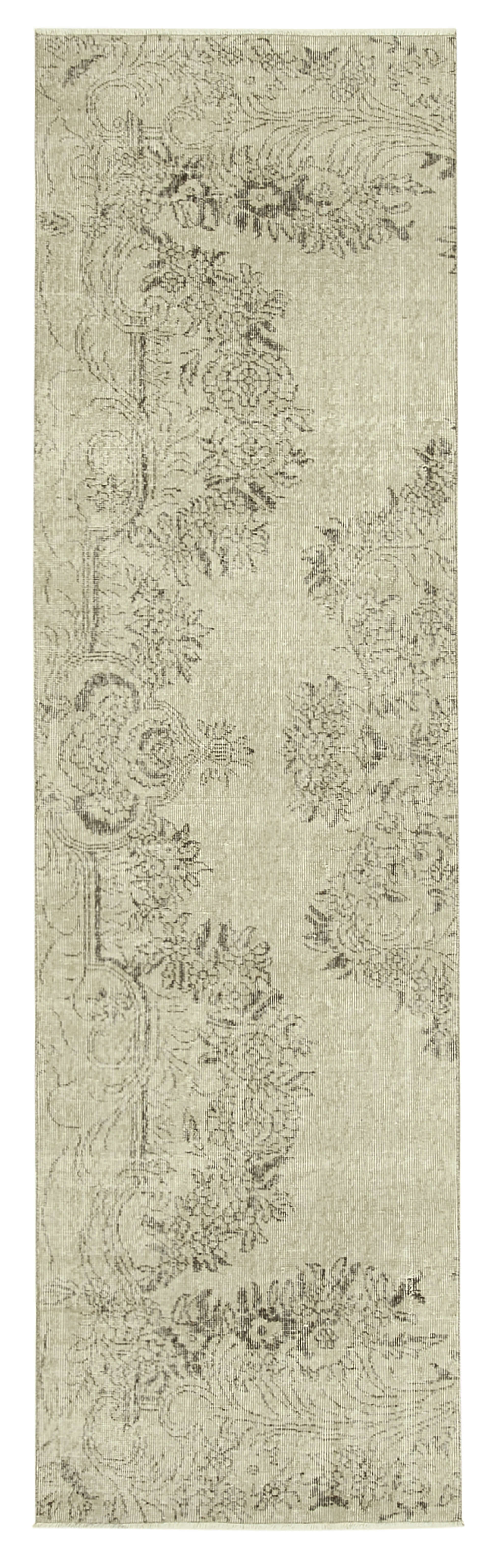 3 x 10 Beige Overdyed Runner Rug - 5146