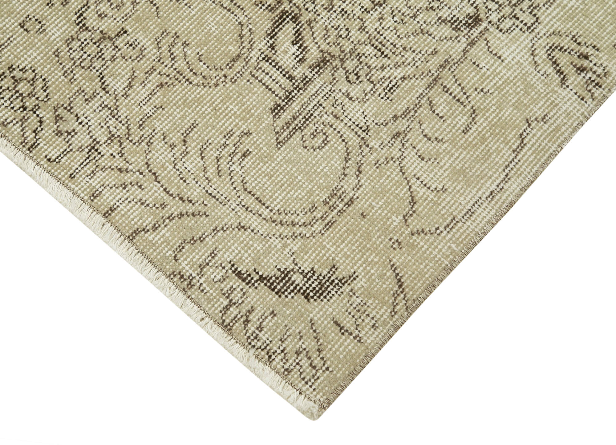 3 x 10 Beige Overdyed Runner Rug - 5146