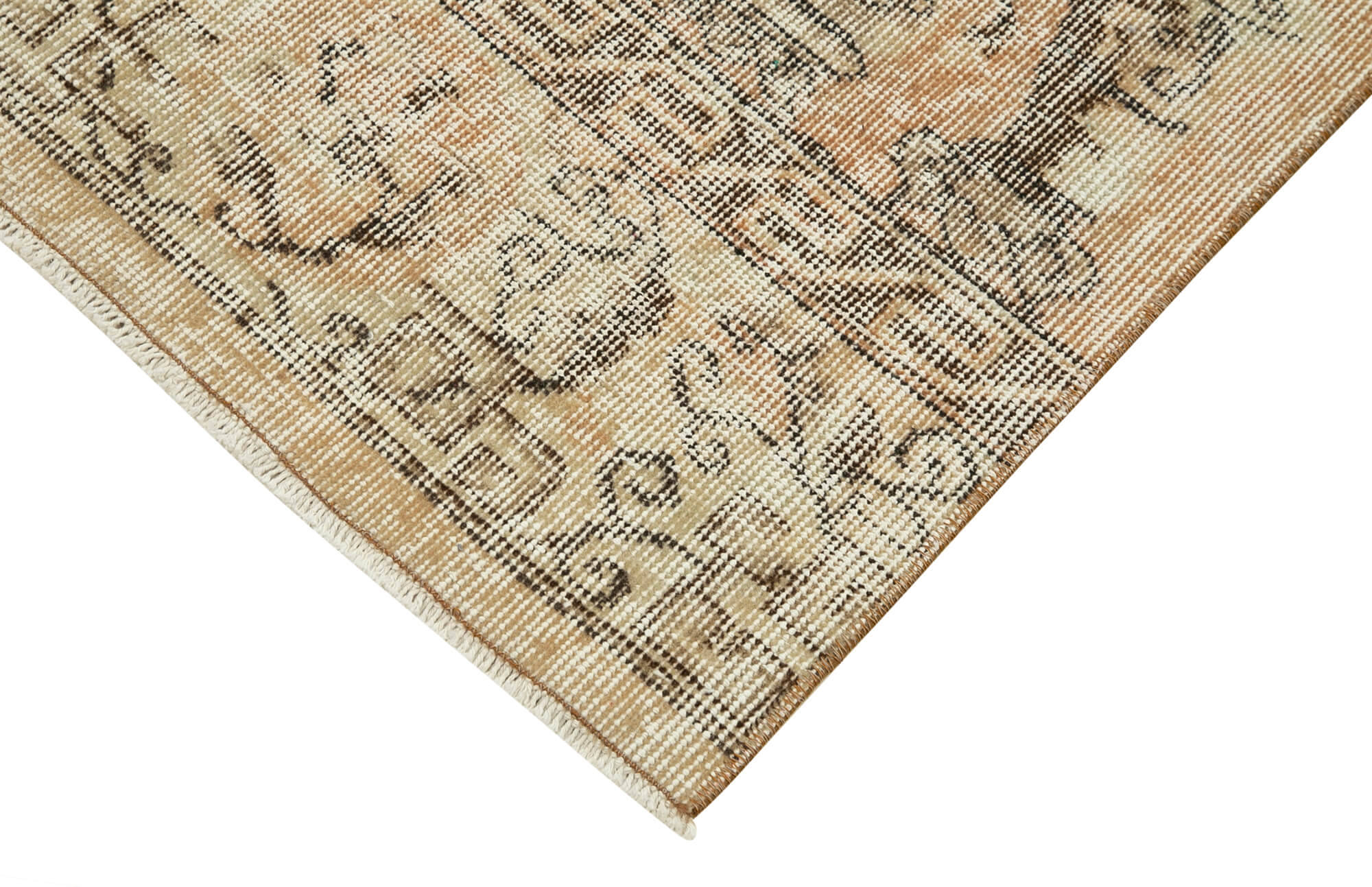 3 x 11 Beige Overdyed Runner Rug - 5147