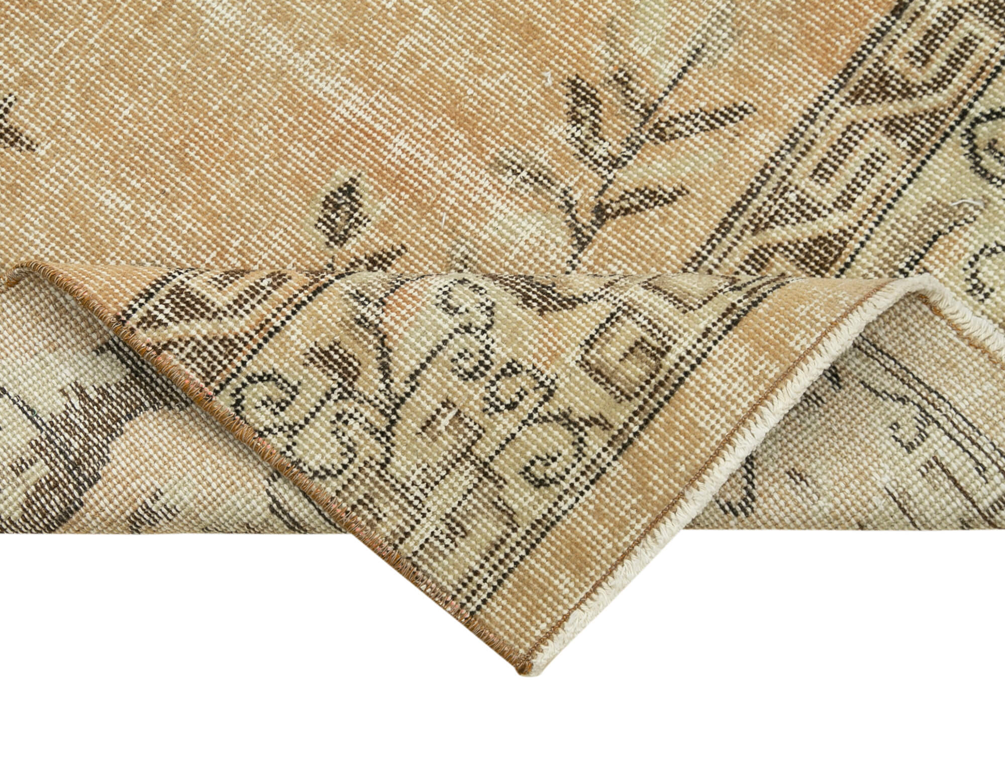 3 x 11 Beige Overdyed Runner Rug - 5147