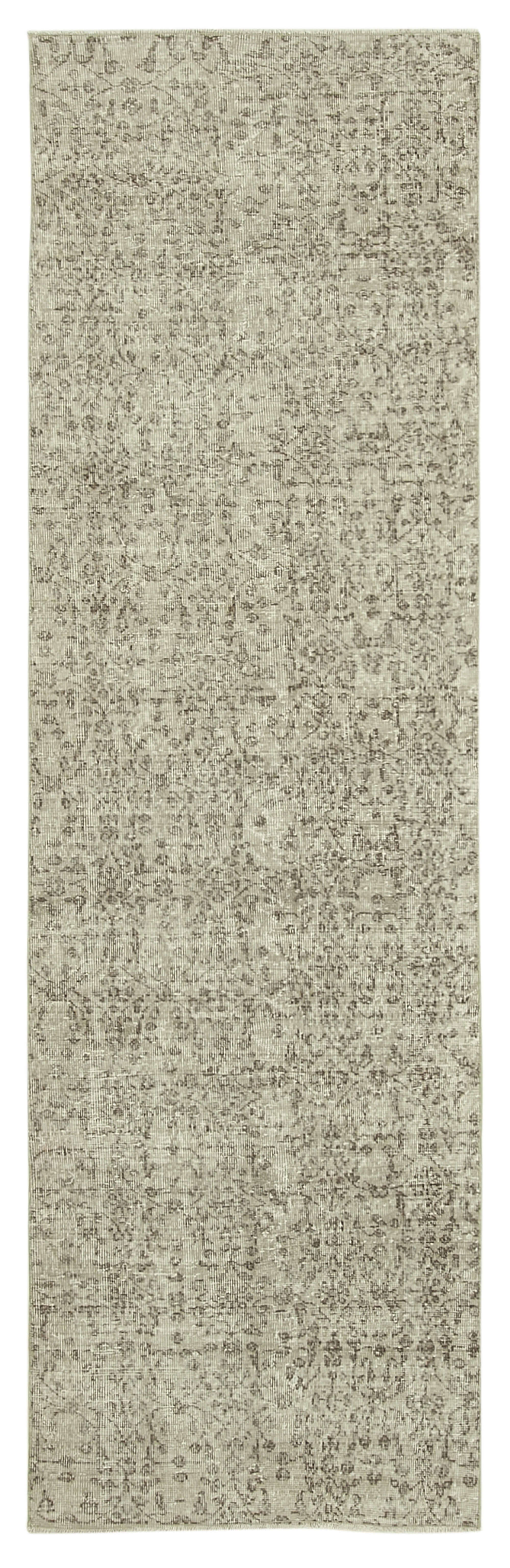 3 x 10 Beige Overdyed Runner Rug - 5149