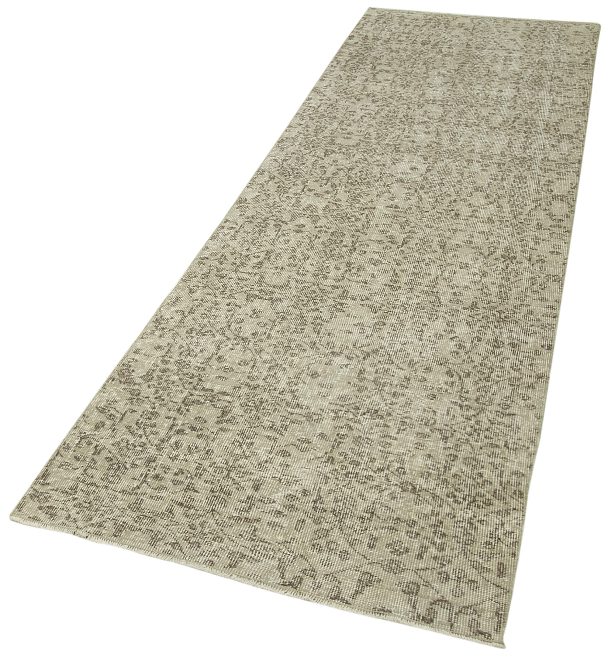 3 x 10 Beige Overdyed Runner Rug - 5149