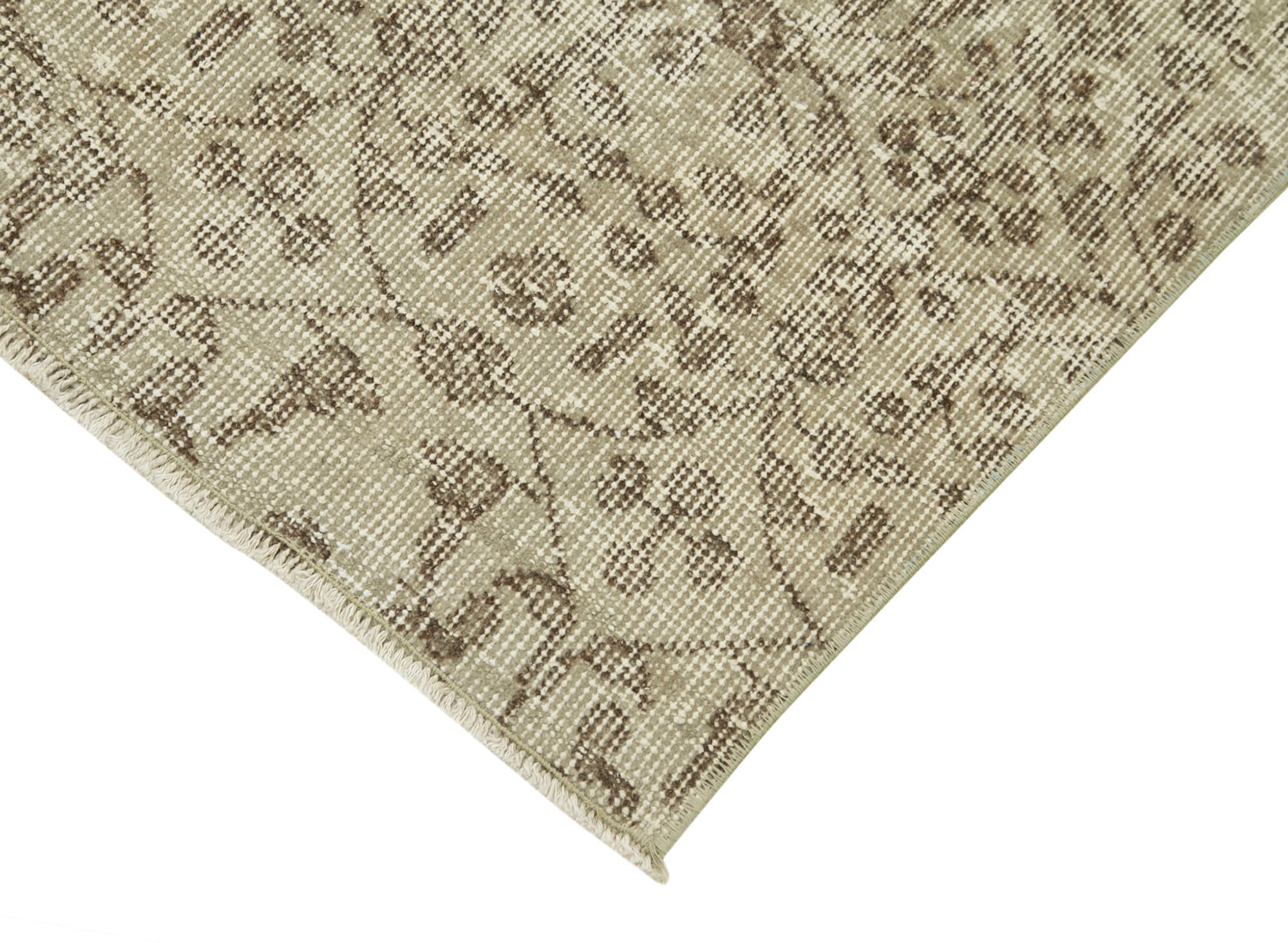 3 x 10 Beige Overdyed Runner Rug - 5149