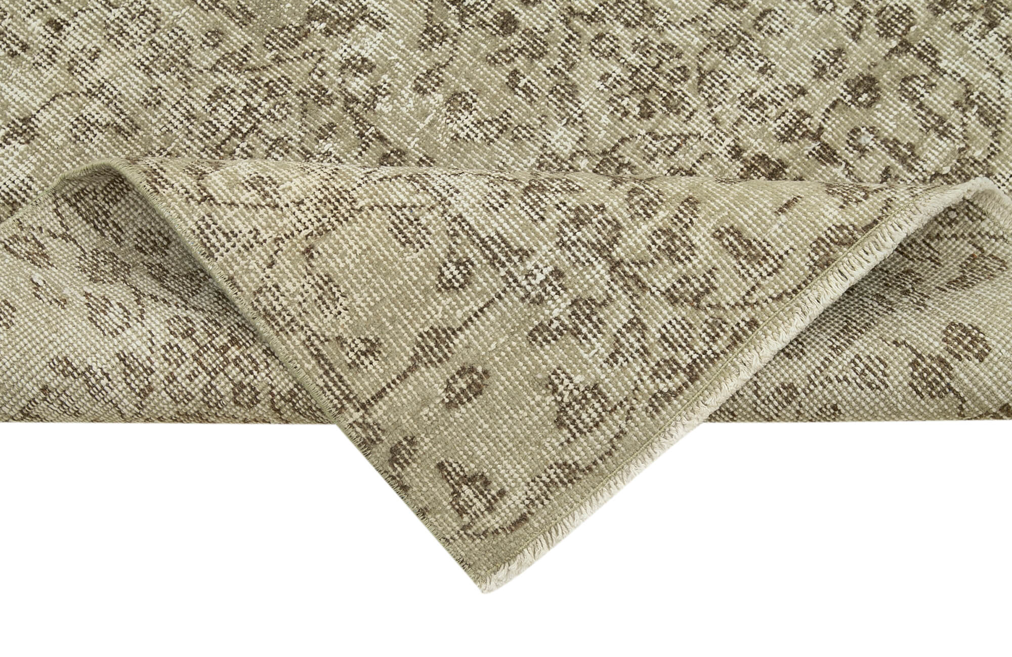 3 x 10 Beige Overdyed Runner Rug - 5149