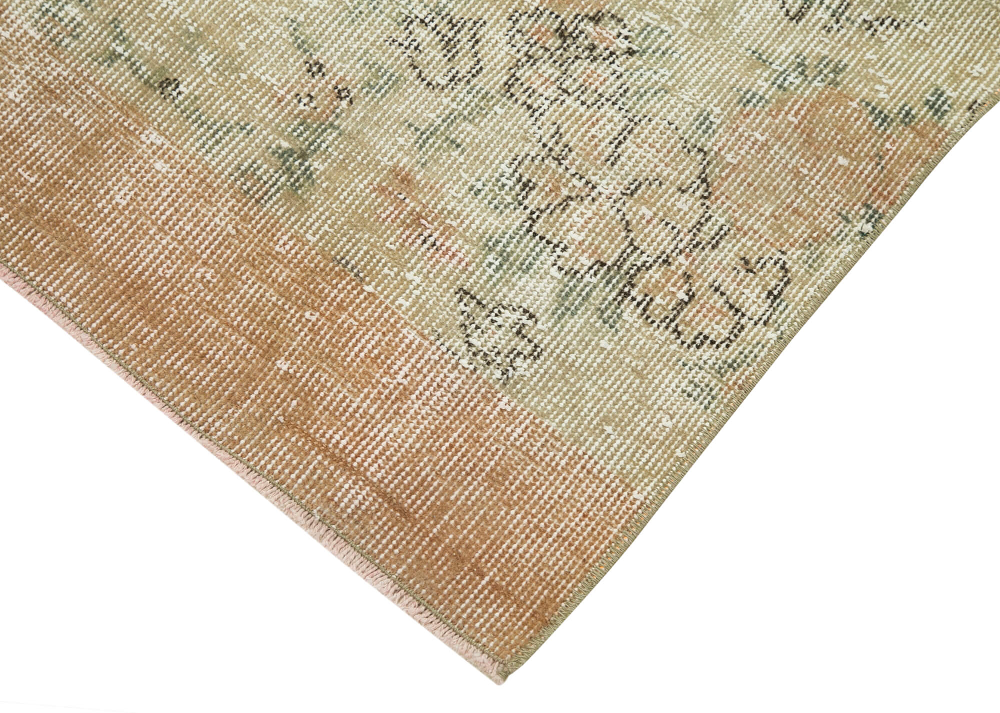 3 x 10 Beige Overdyed Runner Rug - 5150