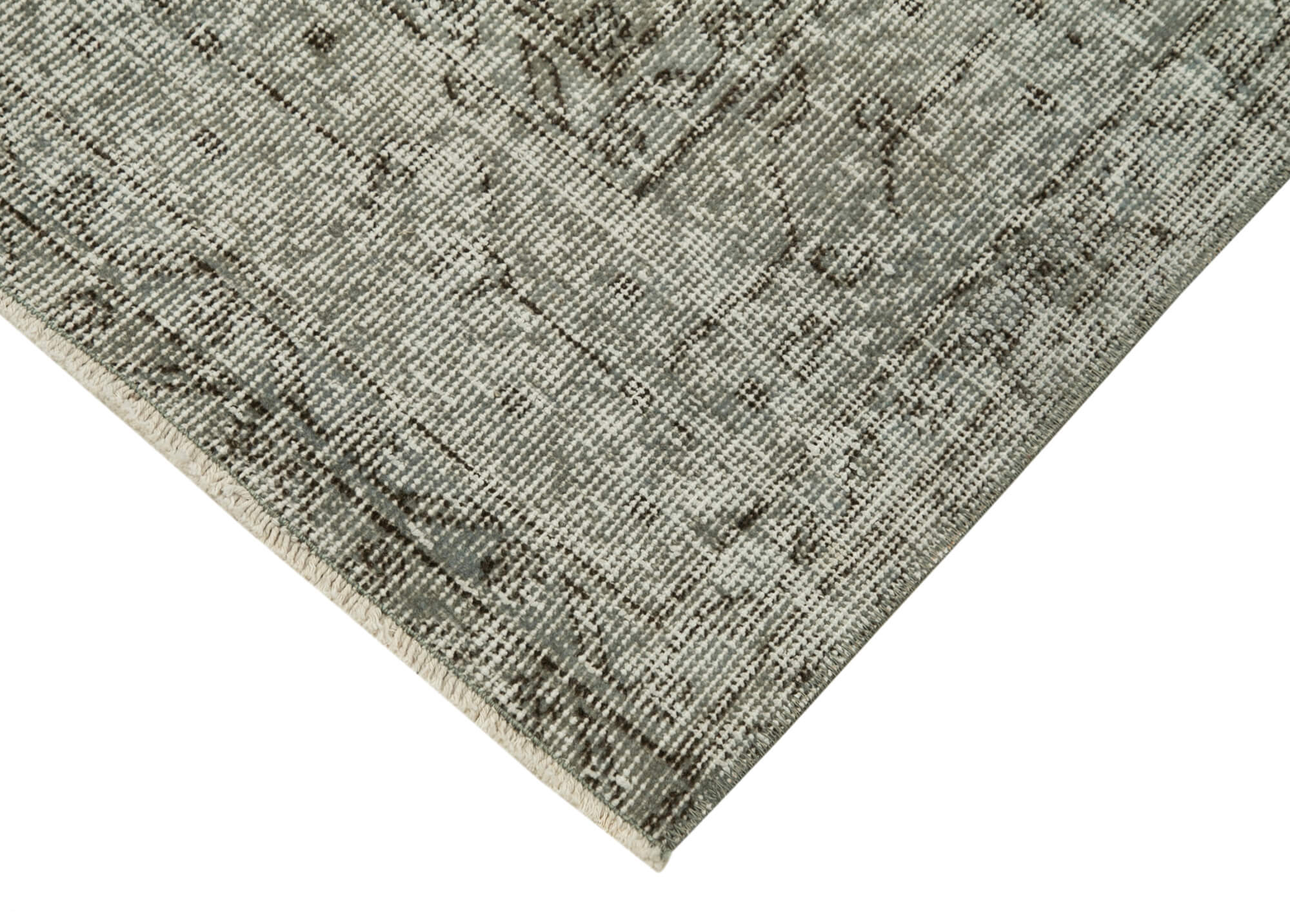 3 x 10 Grey Overdyed Runner Rug - 5151