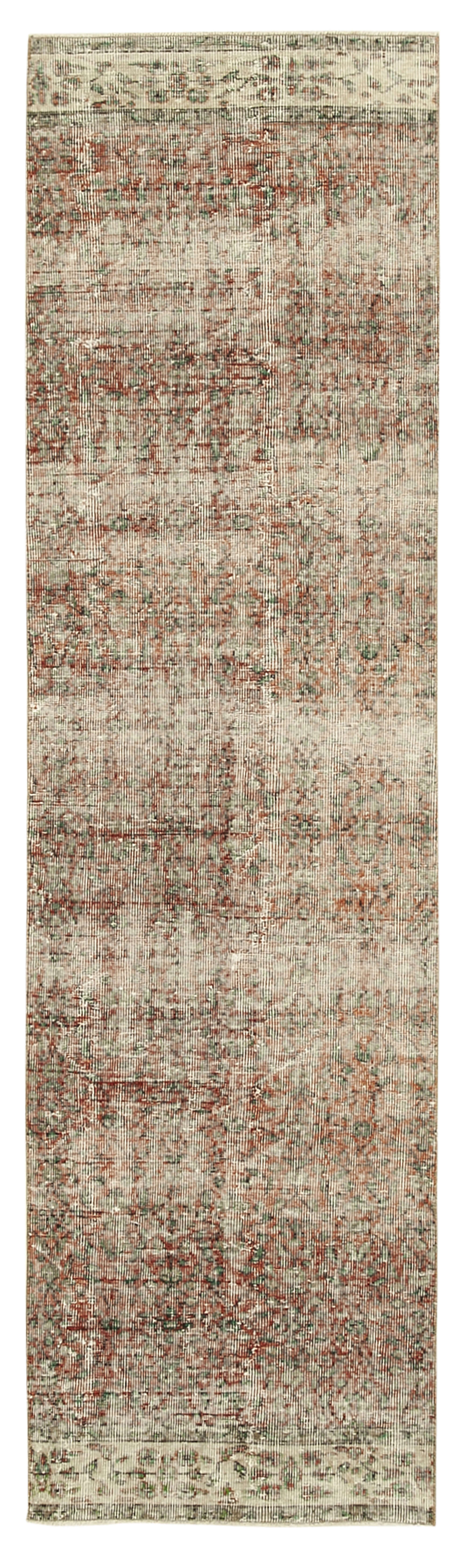 3 x 9 Beige Overdyed Runner Rug - 5152