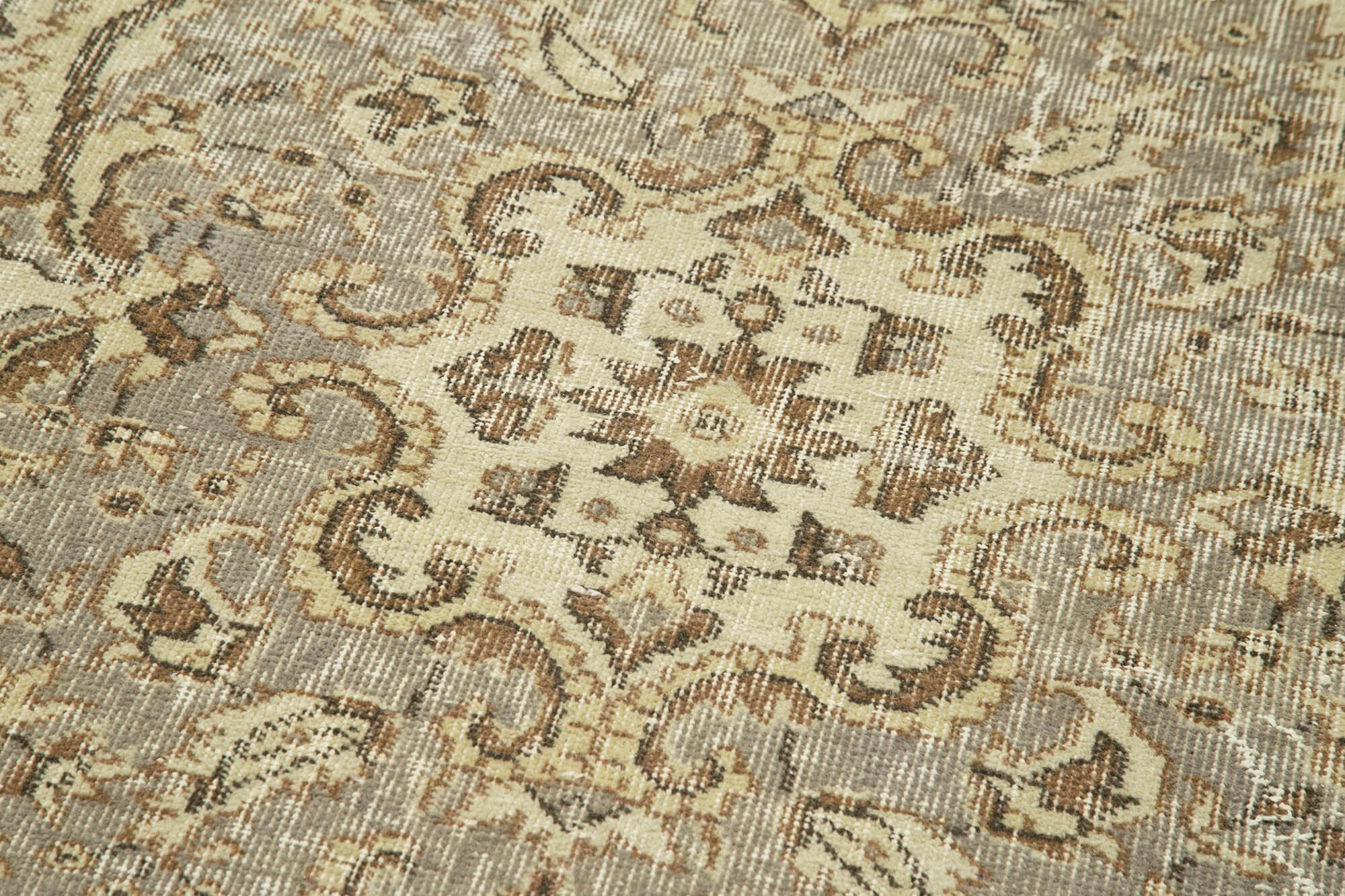 3 x 10 Beige Overdyed Runner Rug - 5153