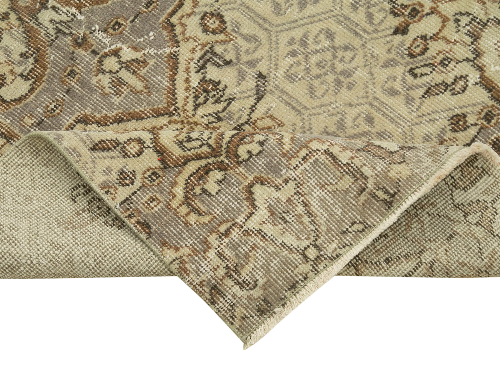 3 x 10 Beige Overdyed Runner Rug - 5153