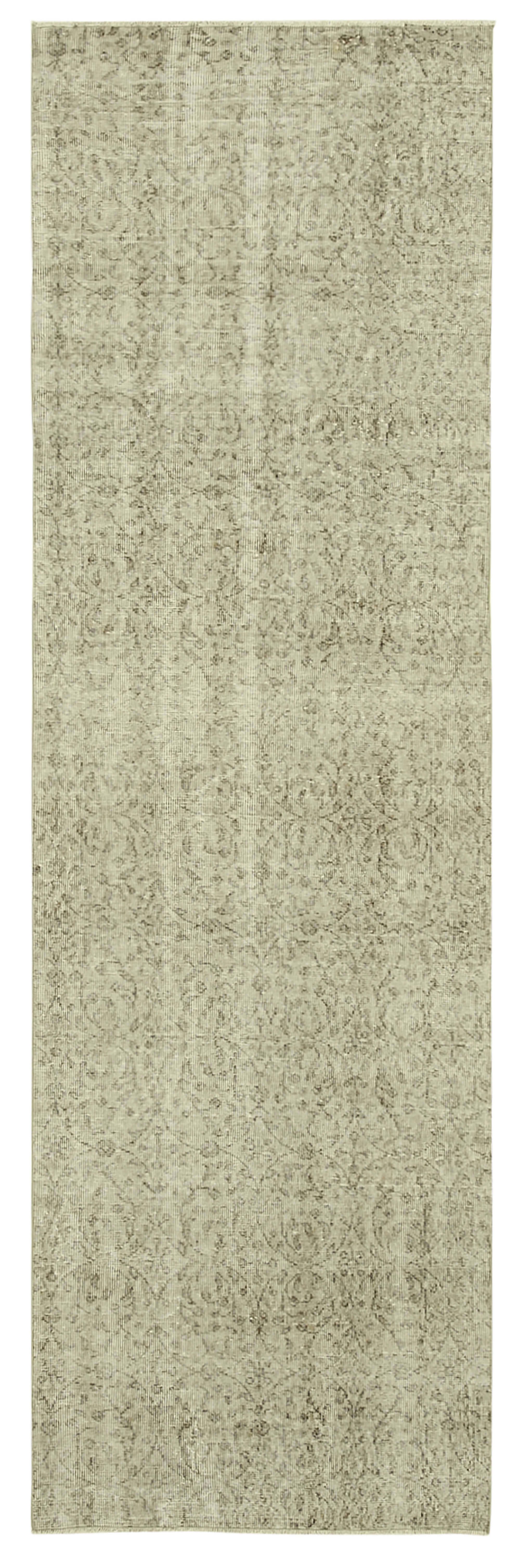 3 x 10 Beige Overdyed Runner Rug - 5154