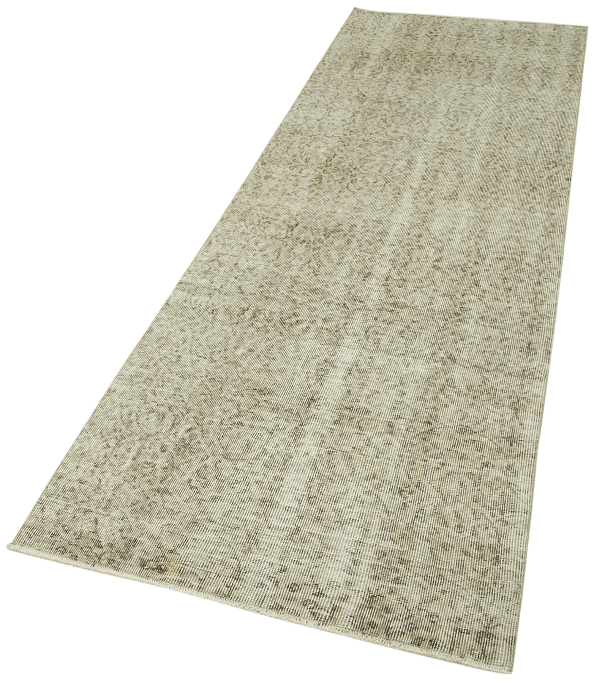 3 x 10 Beige Overdyed Runner Rug - 5154