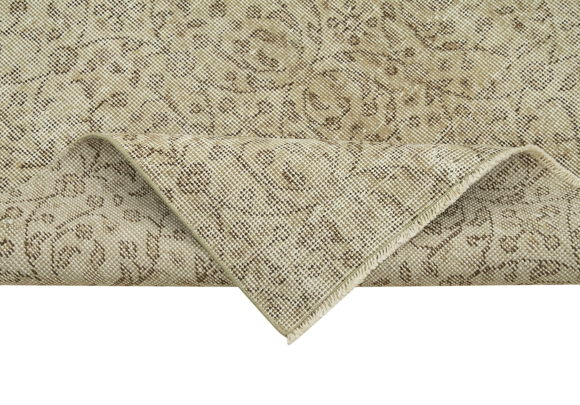 3 x 10 Beige Overdyed Runner Rug - 5154