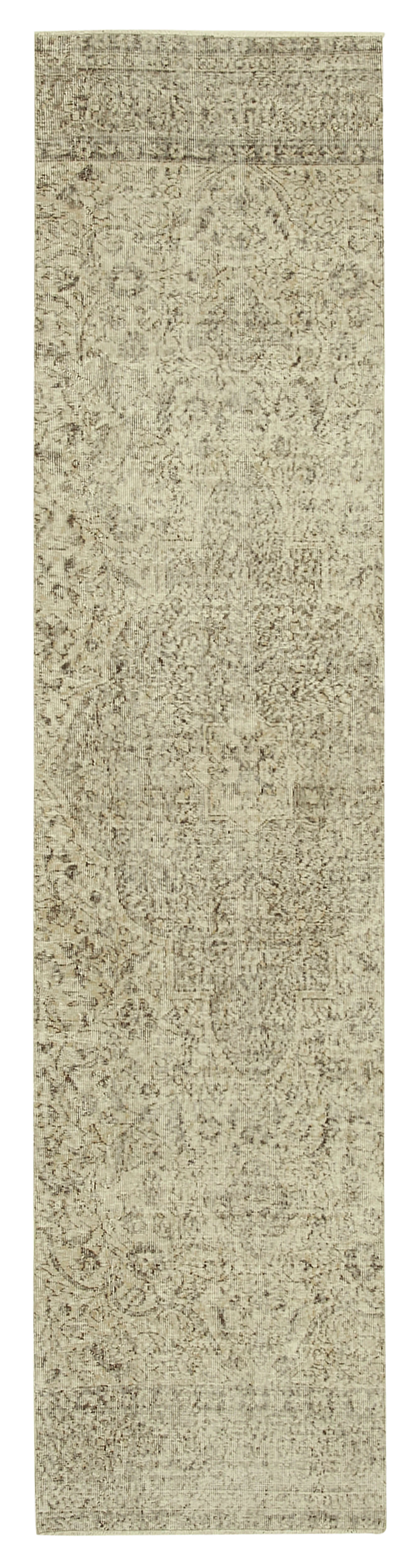 2 x 10 Beige Overdyed Runner Rug - 5156