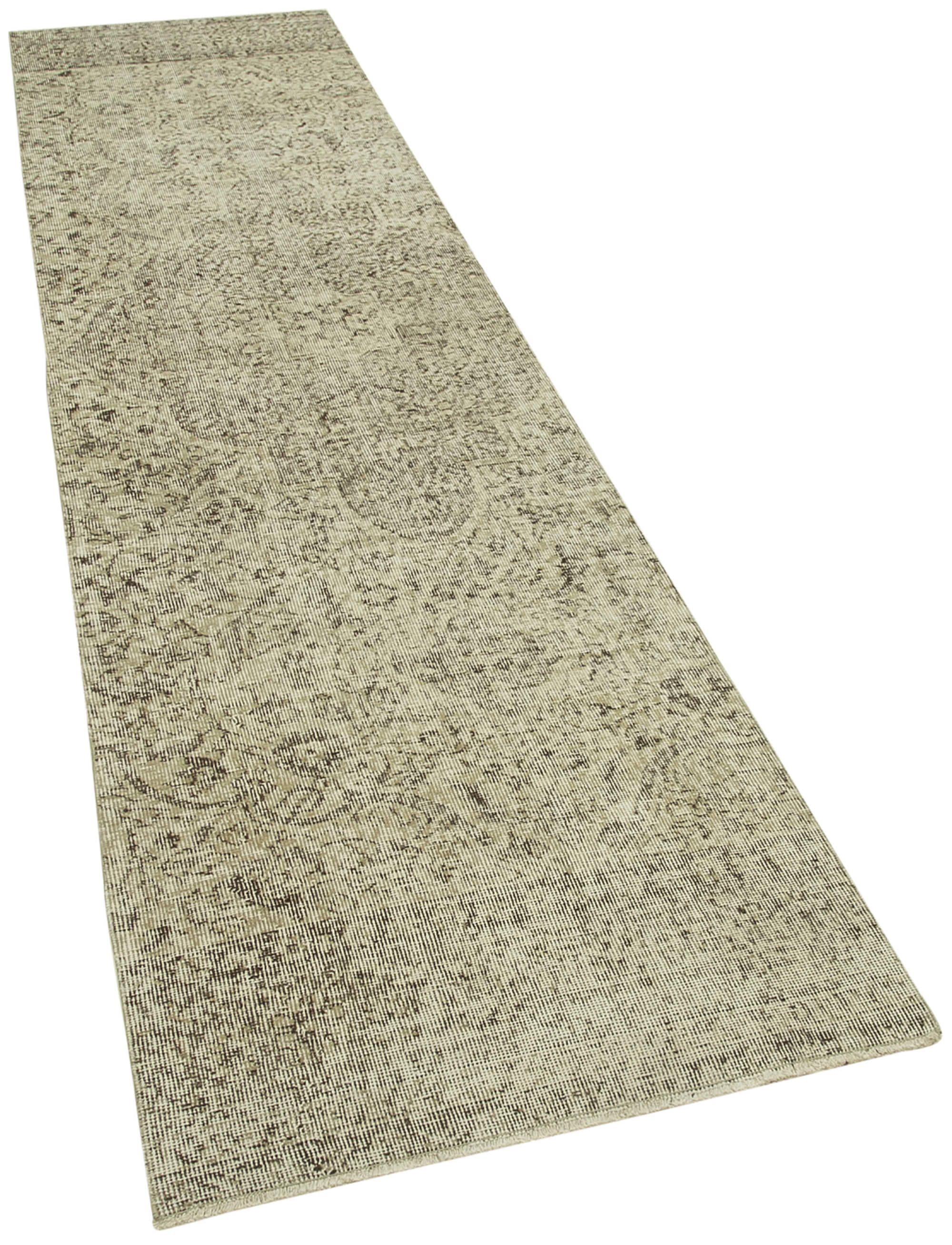 2 x 10 Beige Overdyed Runner Rug - 5156