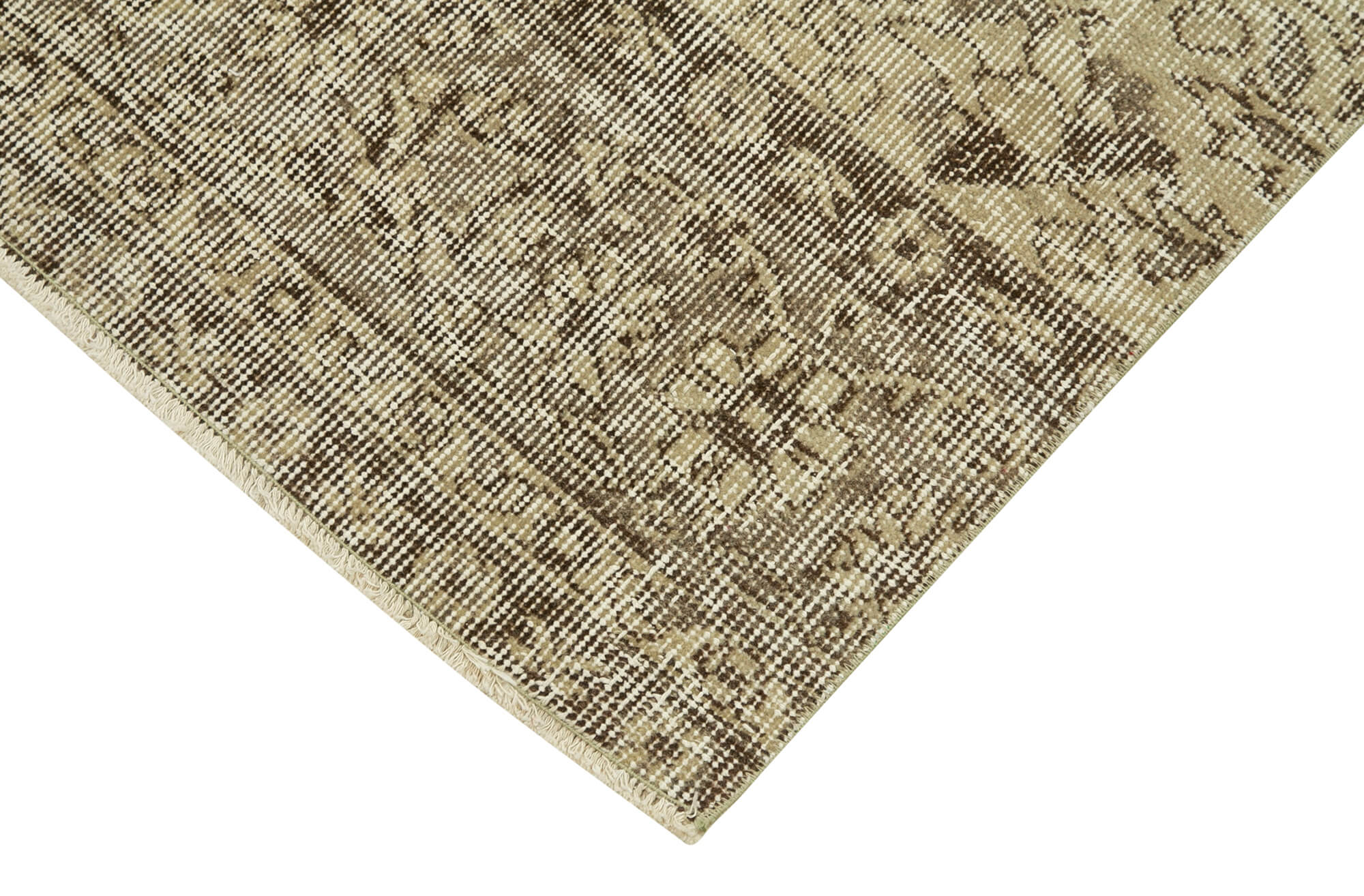 2 x 10 Beige Overdyed Runner Rug - 5156