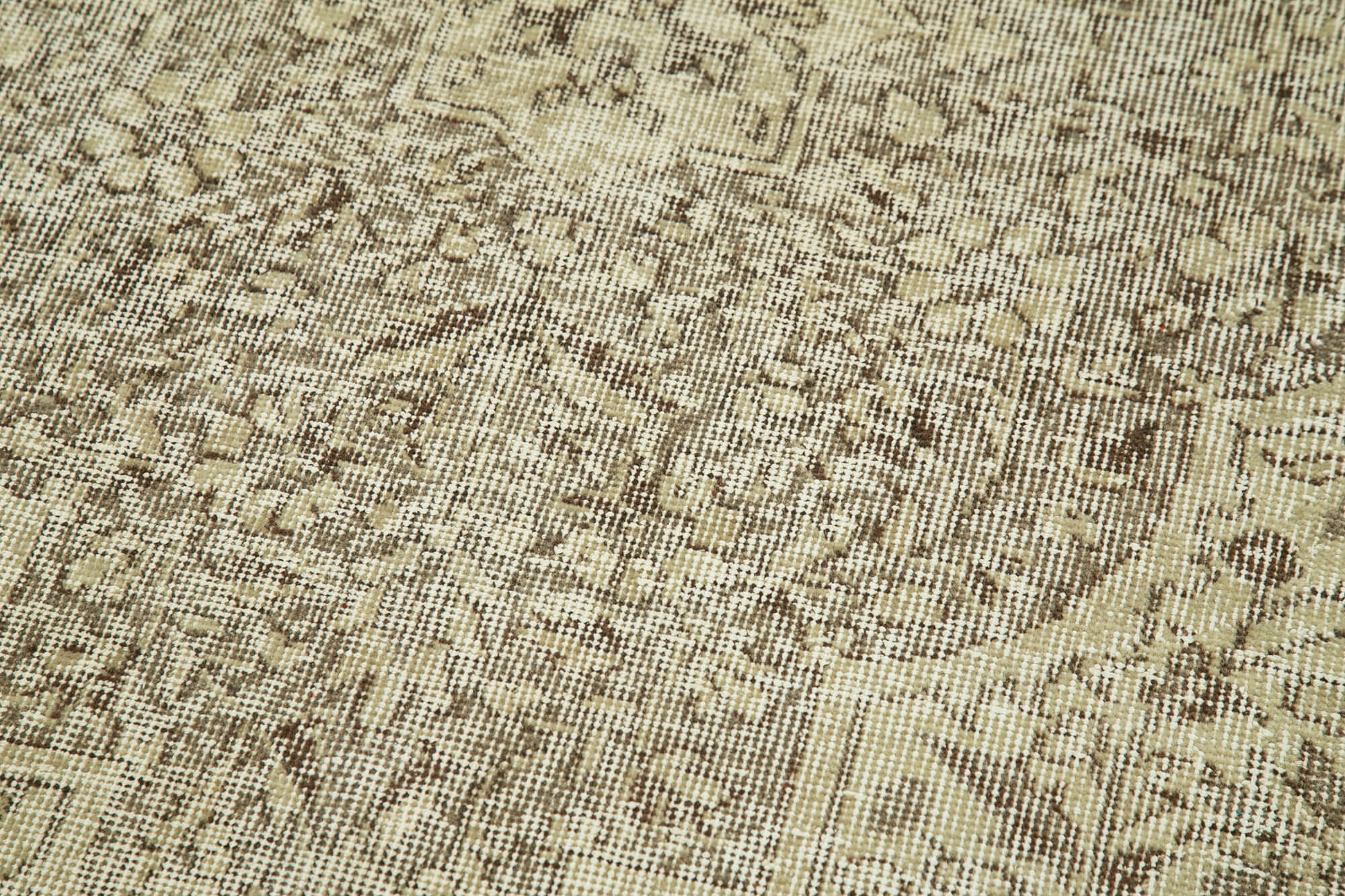 2 x 10 Beige Overdyed Runner Rug - 5156