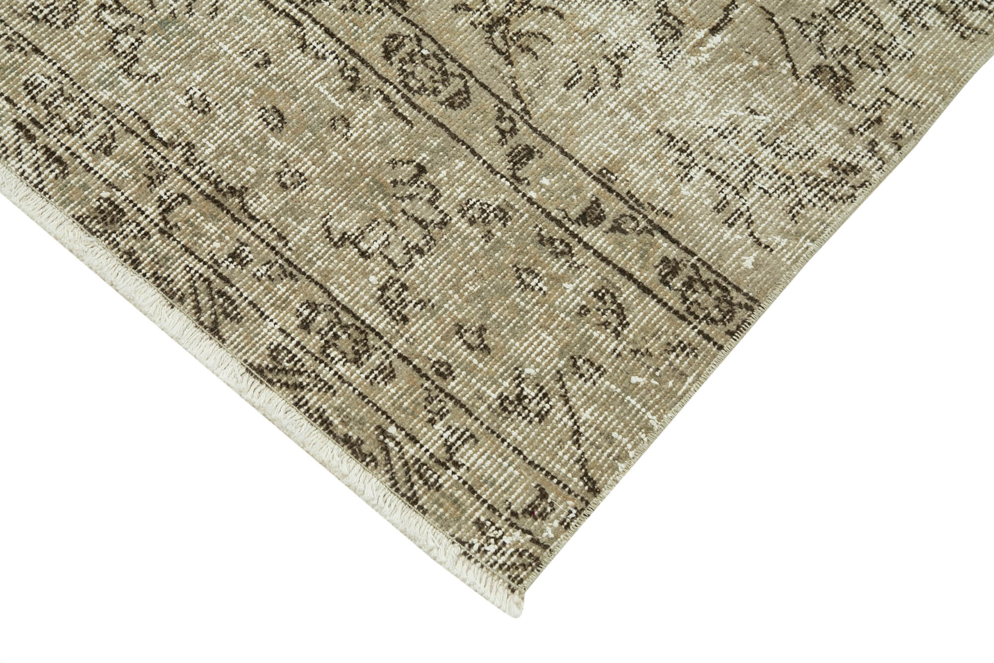 3 x 10 Beige Overdyed Runner Rug - 5159