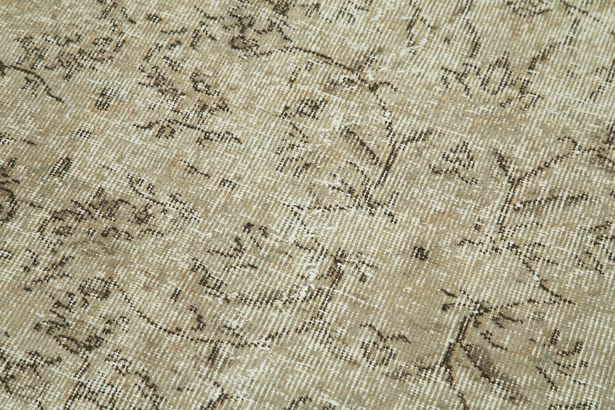 3 x 10 Beige Overdyed Runner Rug - 5159