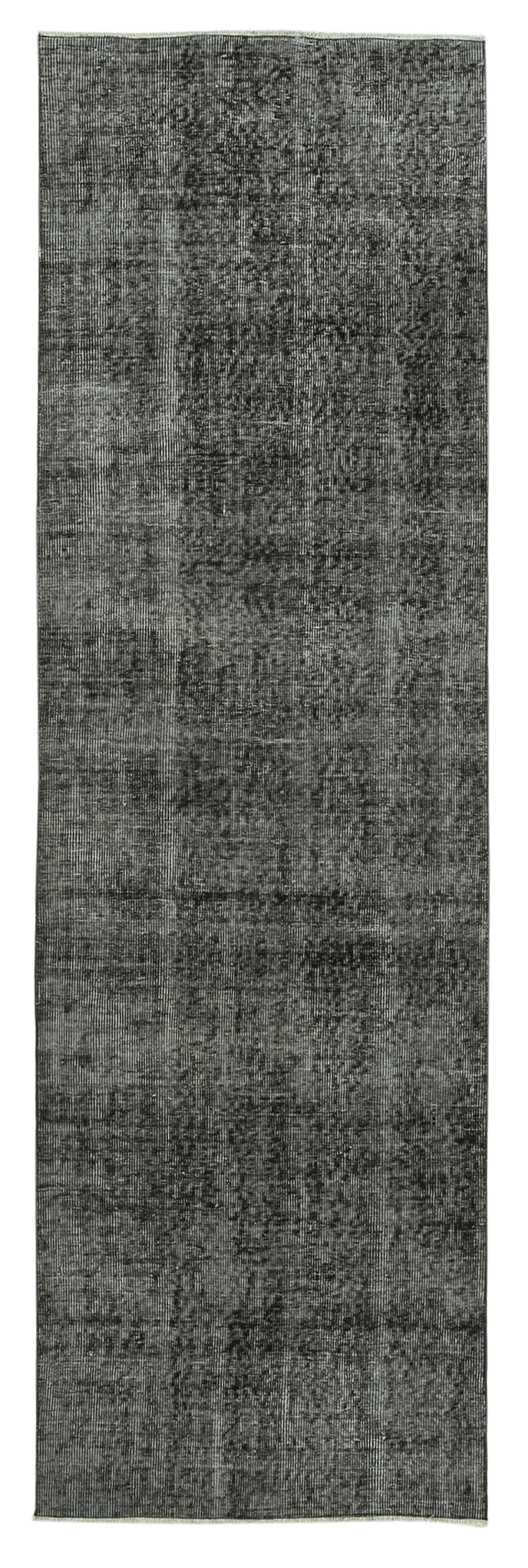 3 x 10 Black Overdyed Runner Rug - 5161