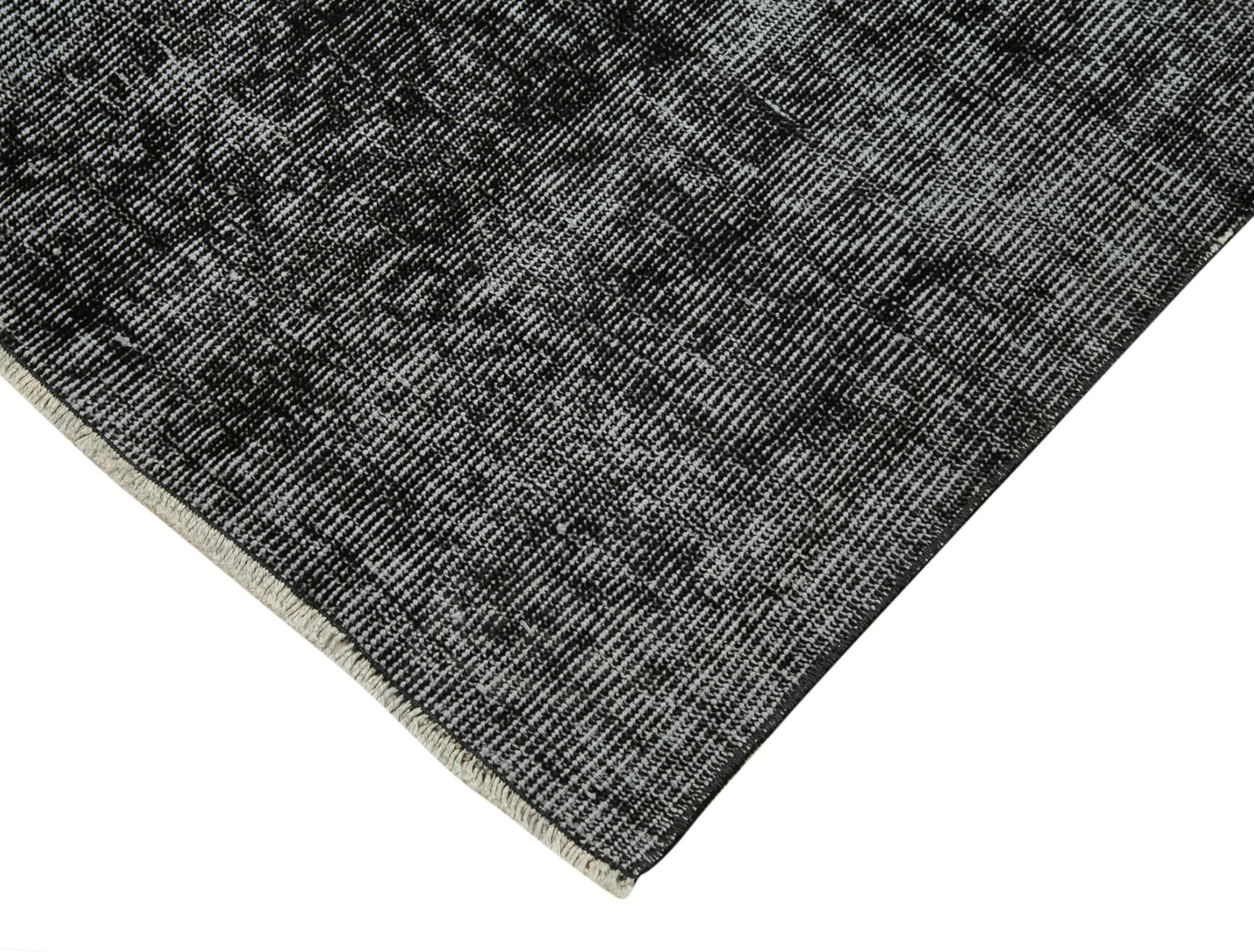 3 x 10 Black Overdyed Runner Rug - 5161