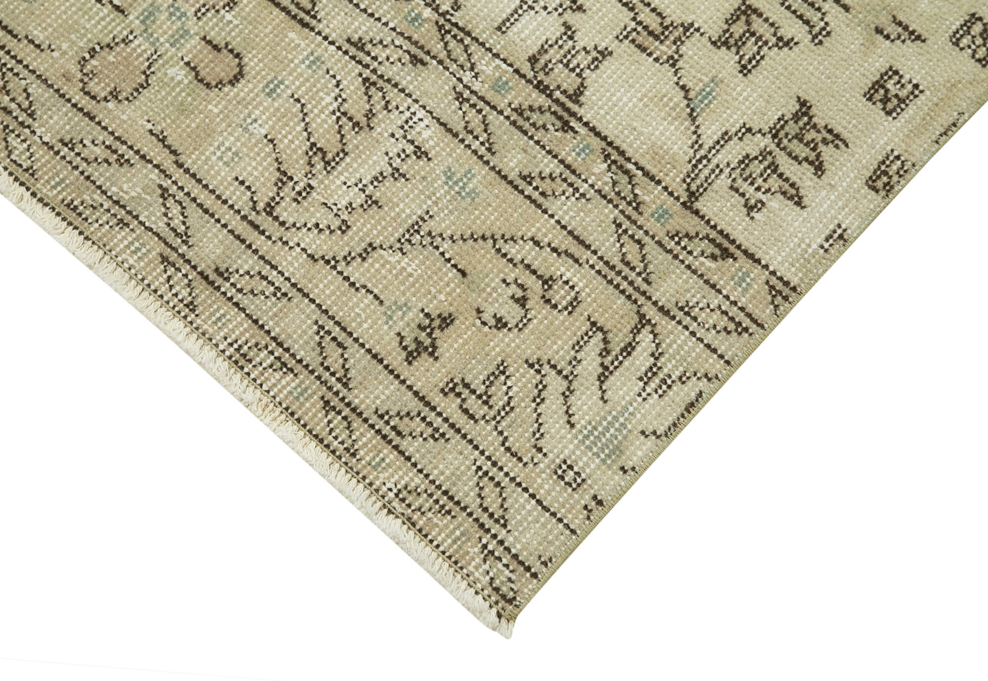 3 x 10 Beige Overdyed Runner Rug - 5162