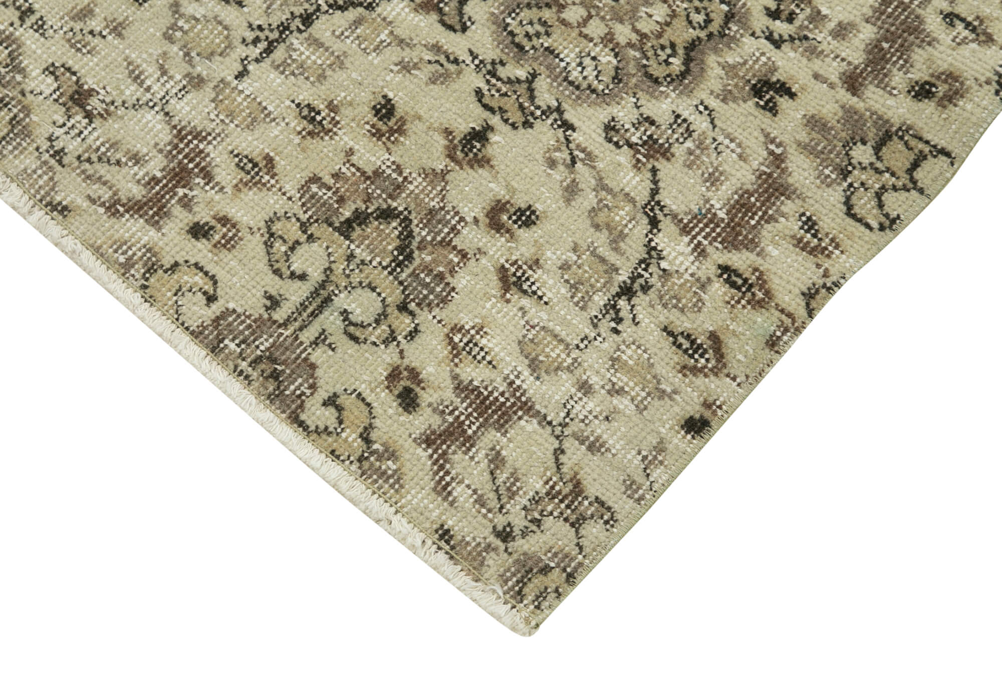 3 x 10 Beige Overdyed Runner Rug - 5165