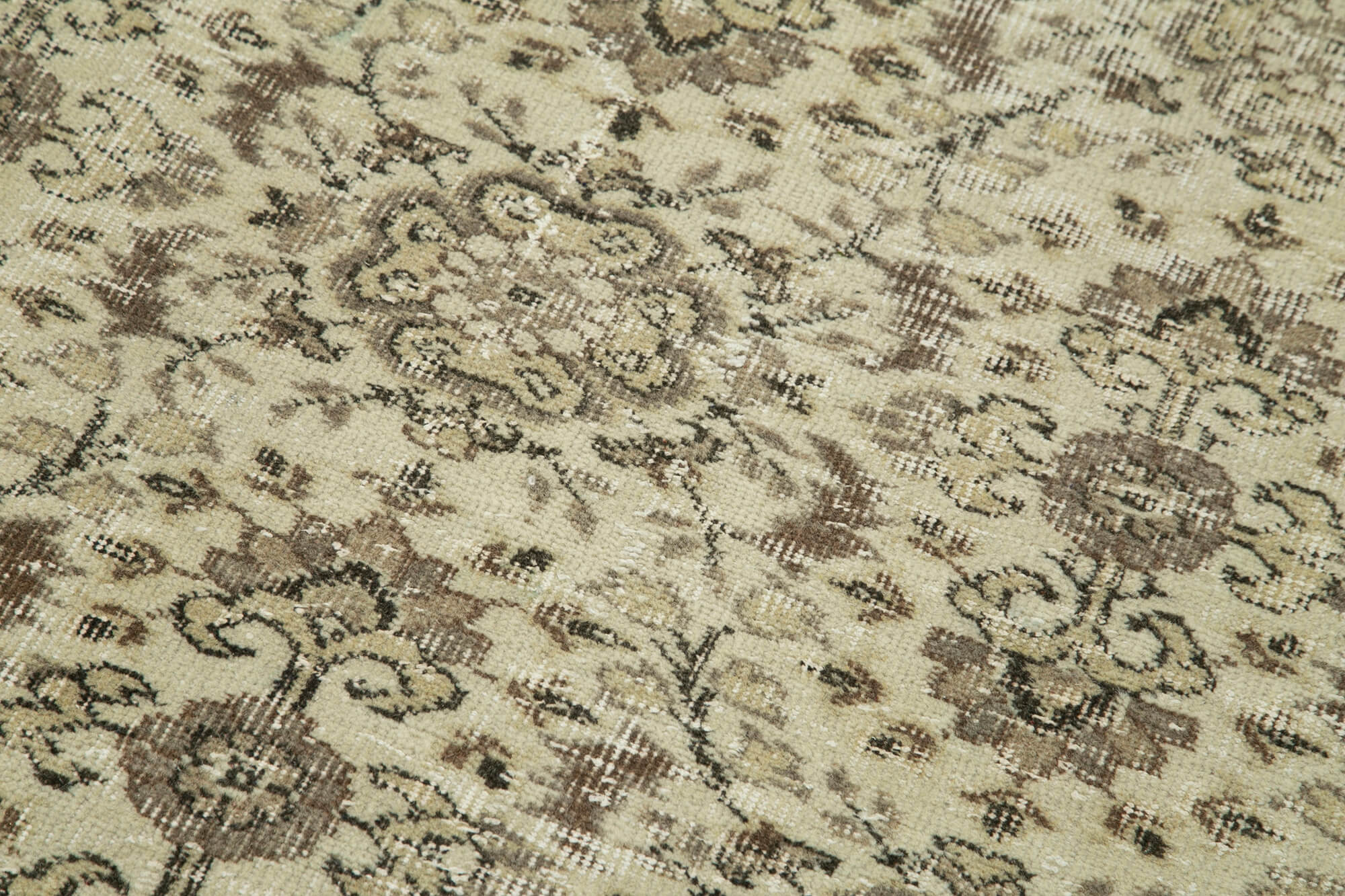 3 x 10 Beige Overdyed Runner Rug - 5165