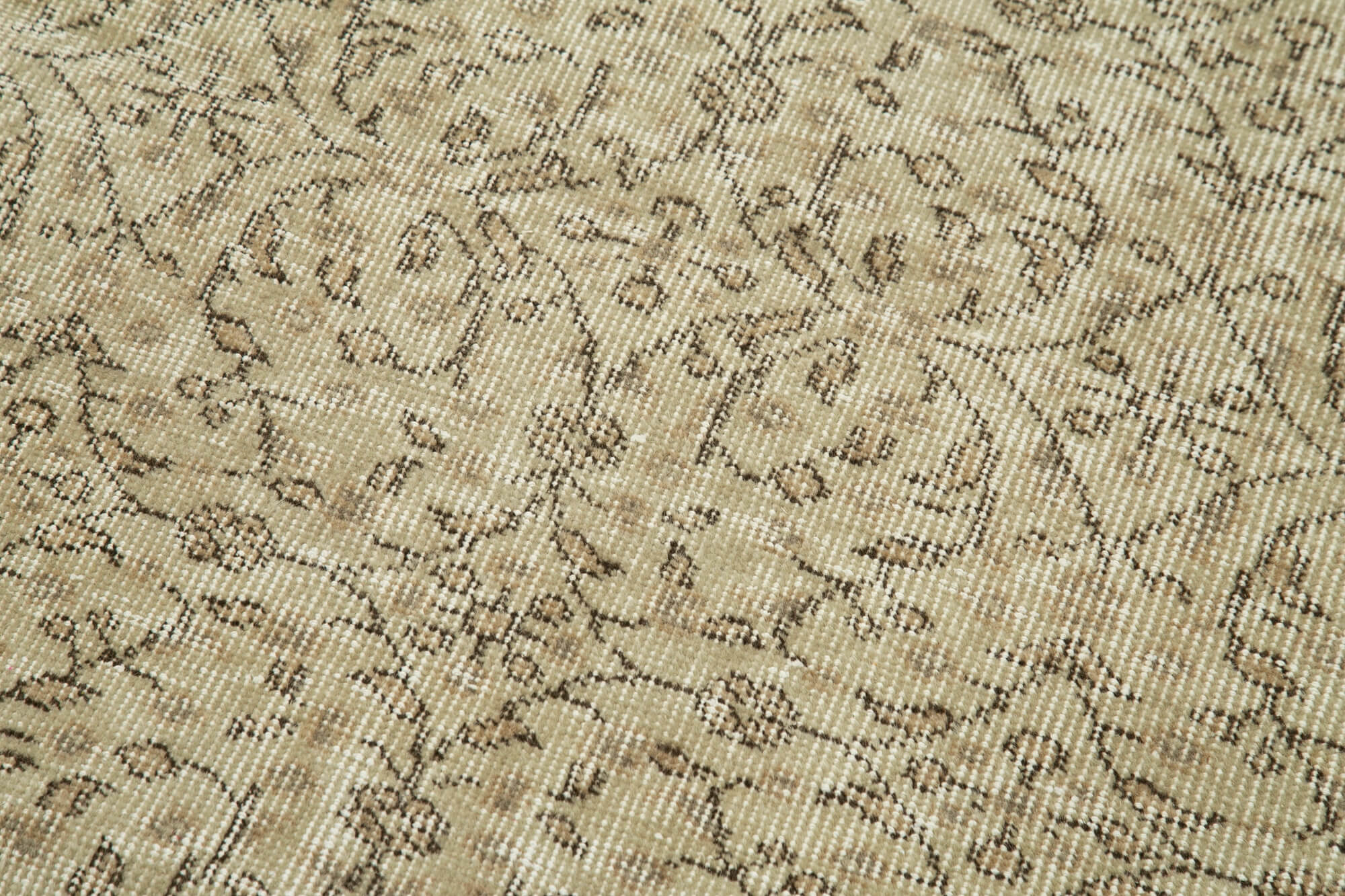 3 x 10 Beige Overdyed Runner Rug - 5166