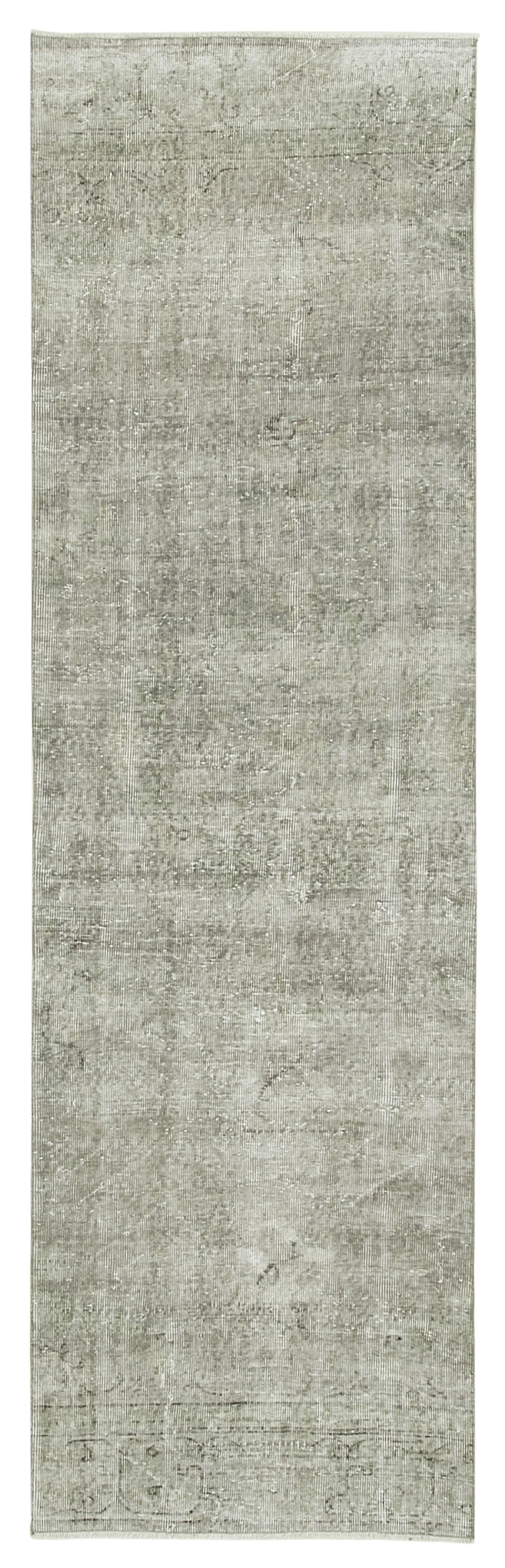 3 x 10 Grey Overdyed Runner Rug - 5167