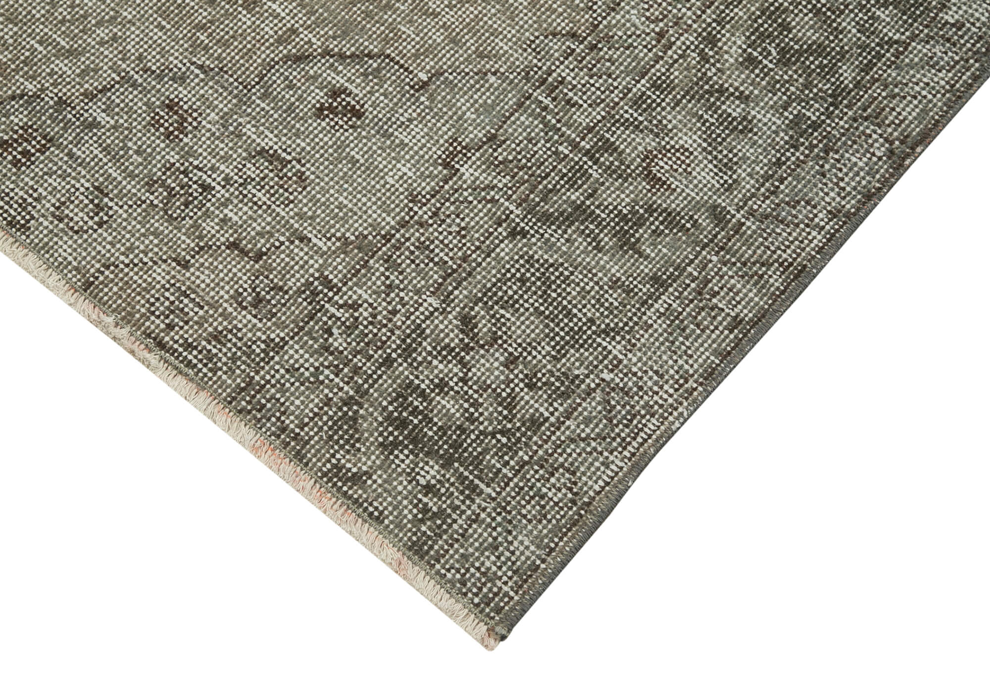 2 x 12 Grey Overdyed Runner Rug - 5170