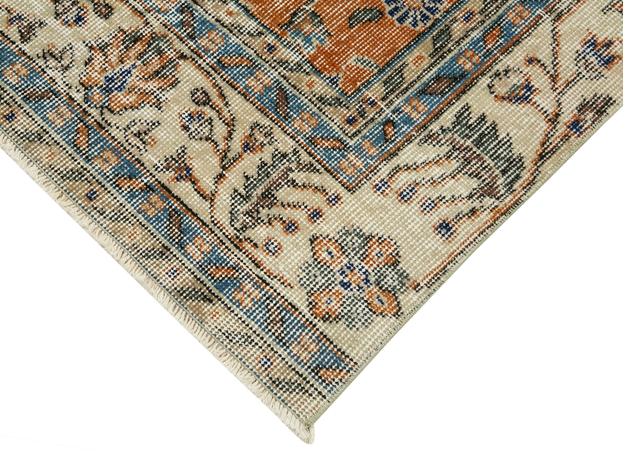 3 x 10 Beige Overdyed Runner Rug - 5172