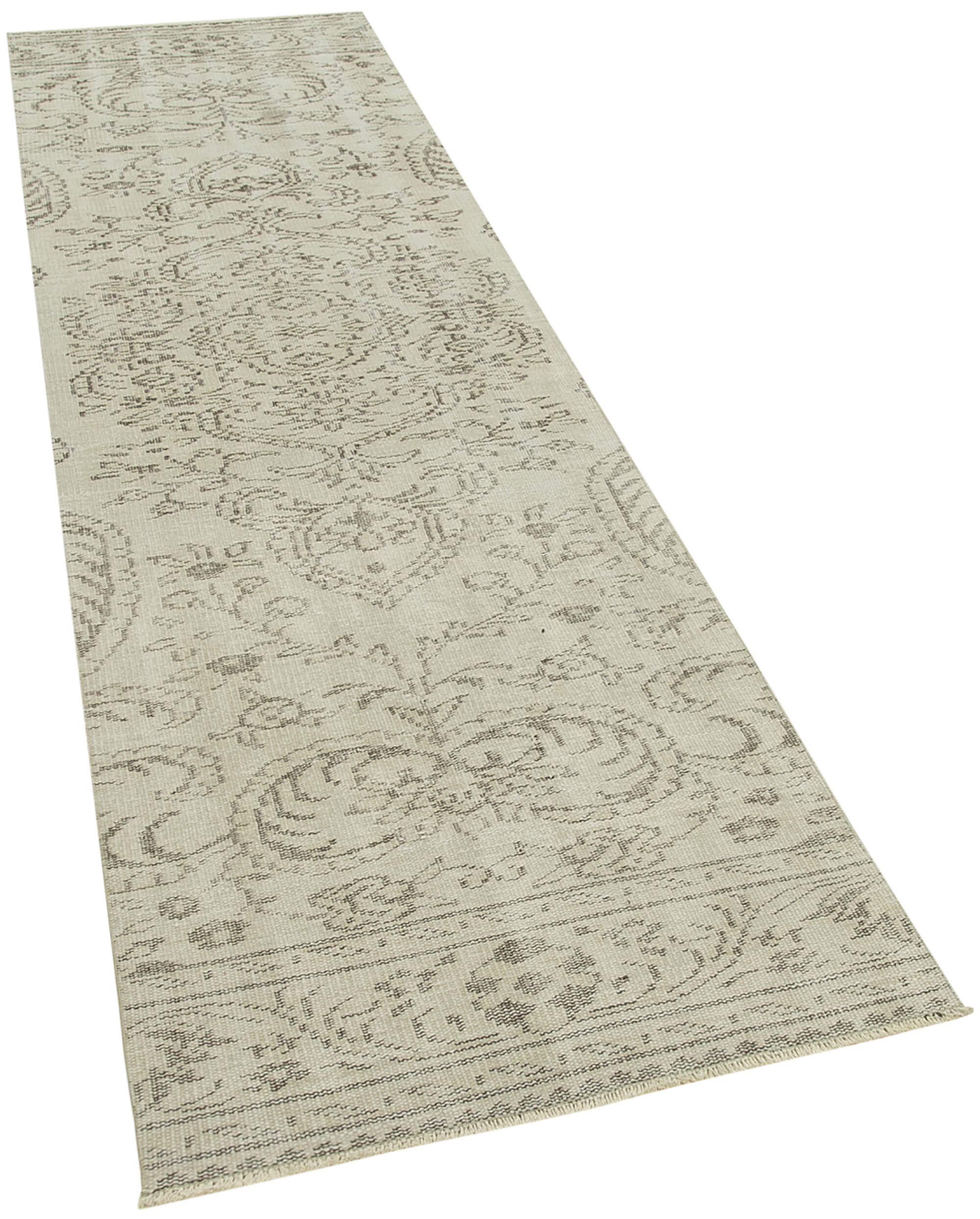 3 x 10 Beige Overdyed Runner Rug - 5174