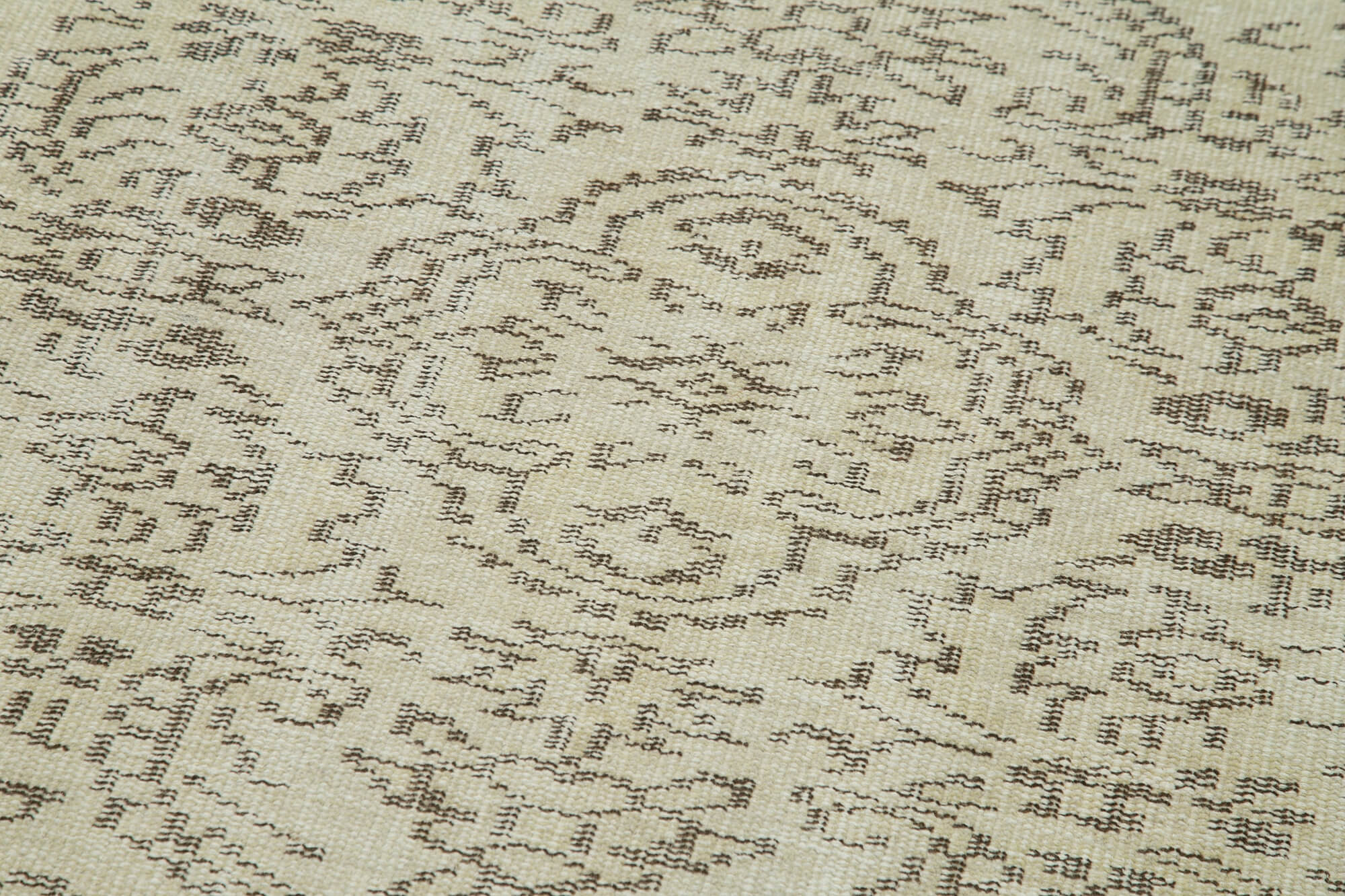 3 x 10 Beige Overdyed Runner Rug - 5174