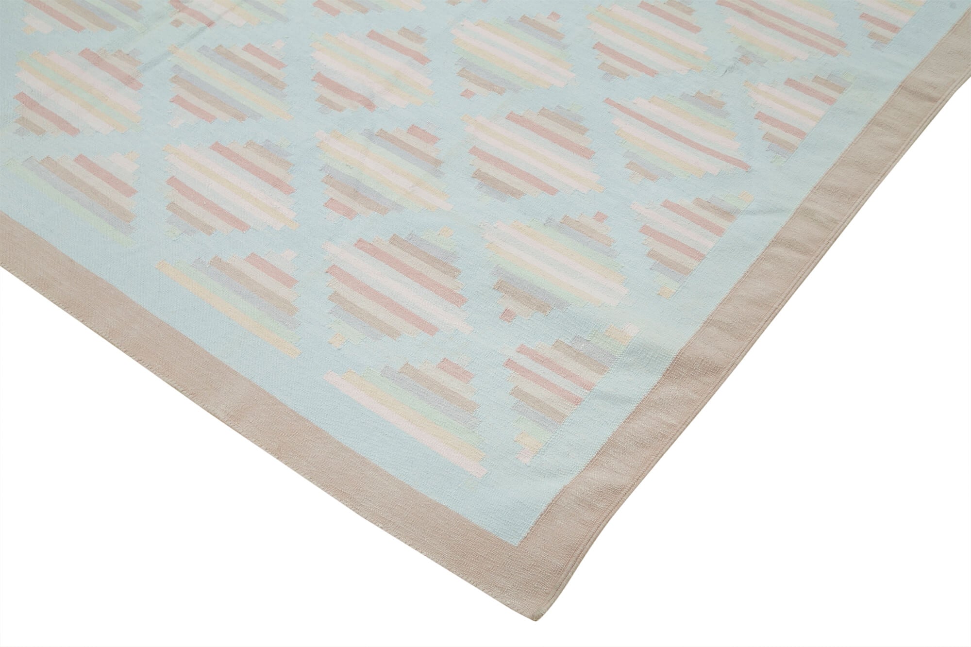 6 x 9 Beige Dhurrie Rug - 5182