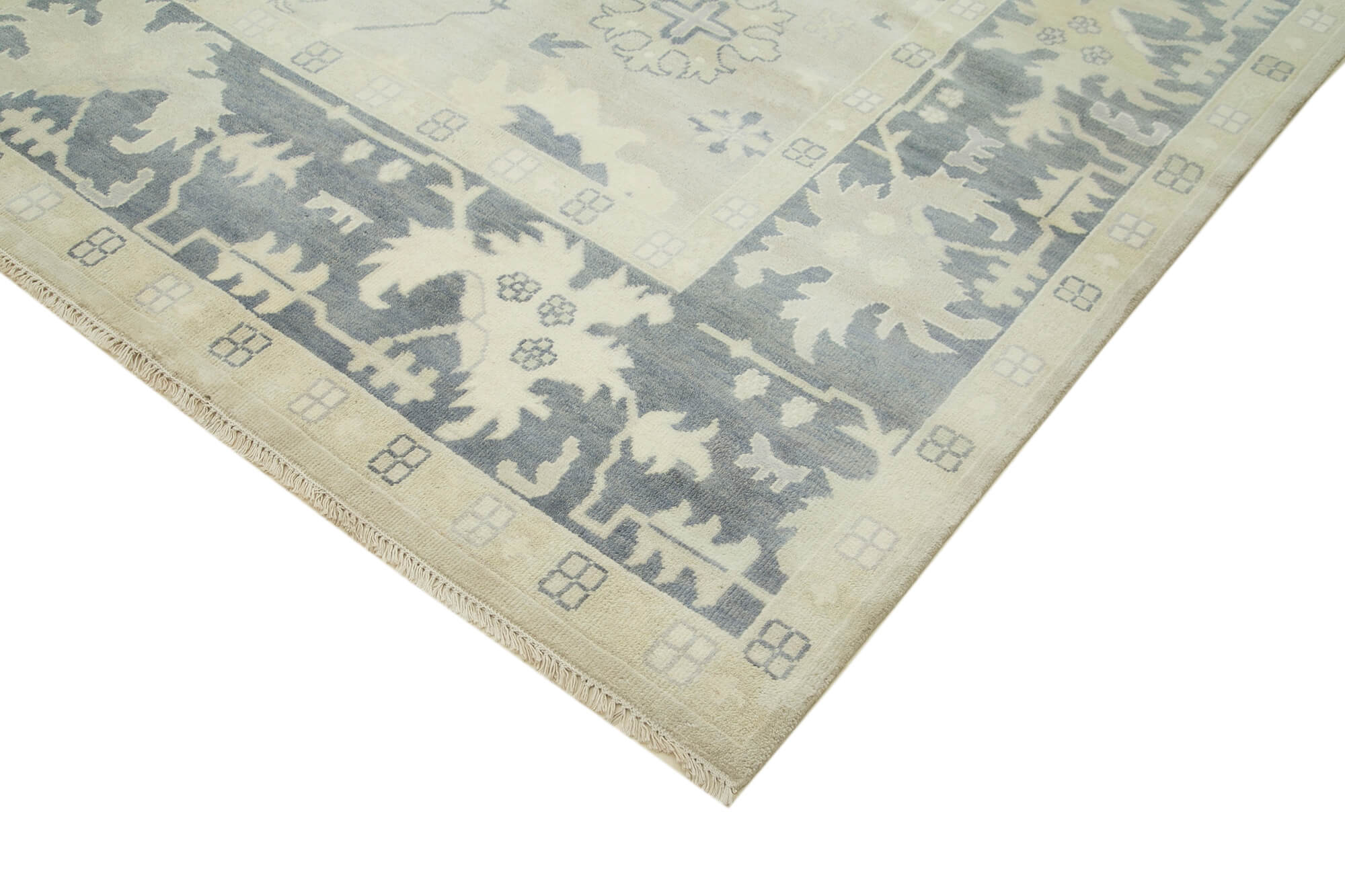 9 x 12 Beige Oushak Rug - 5190