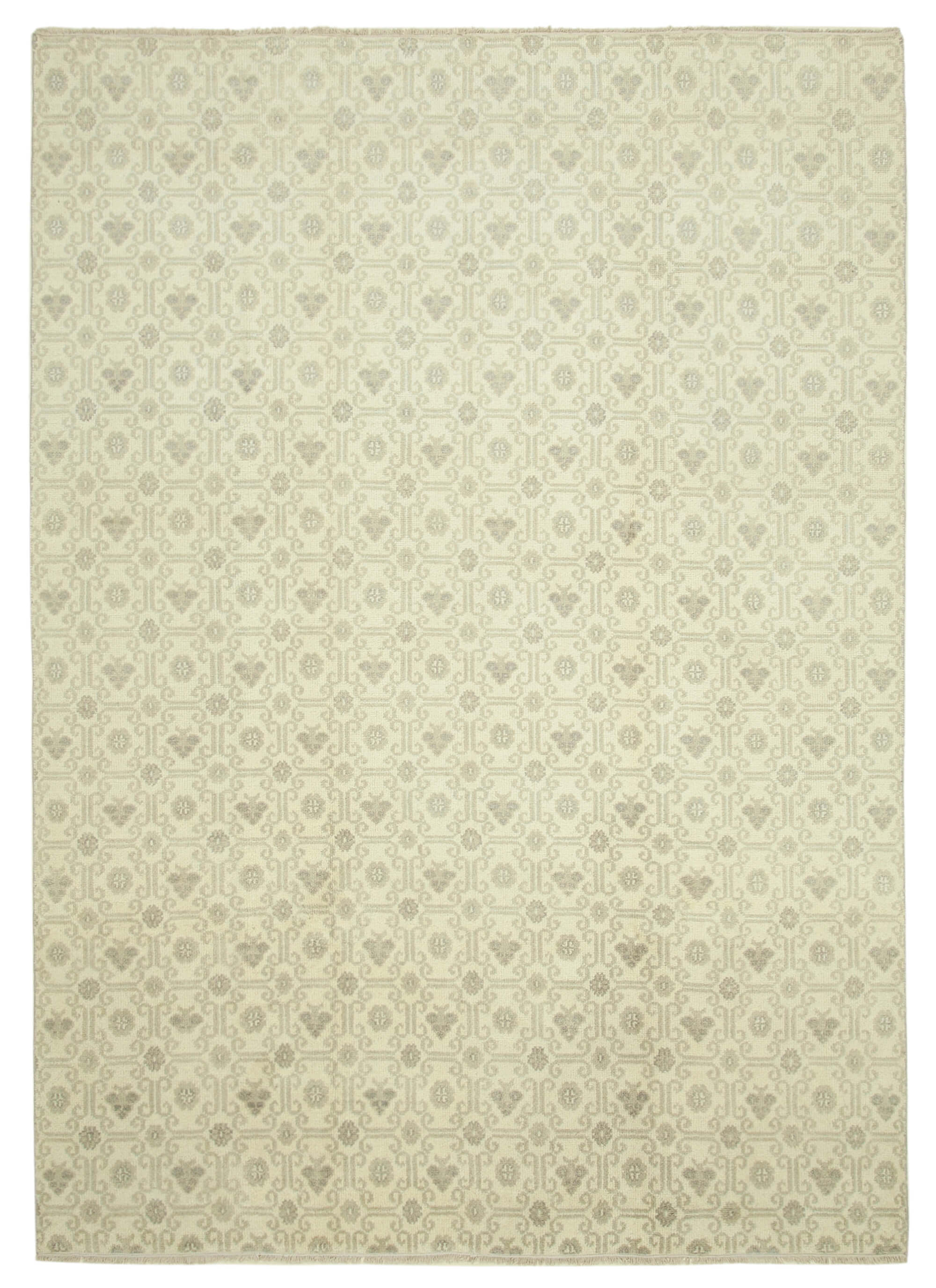 10 x 14 Beige Oushak Rug - 5191