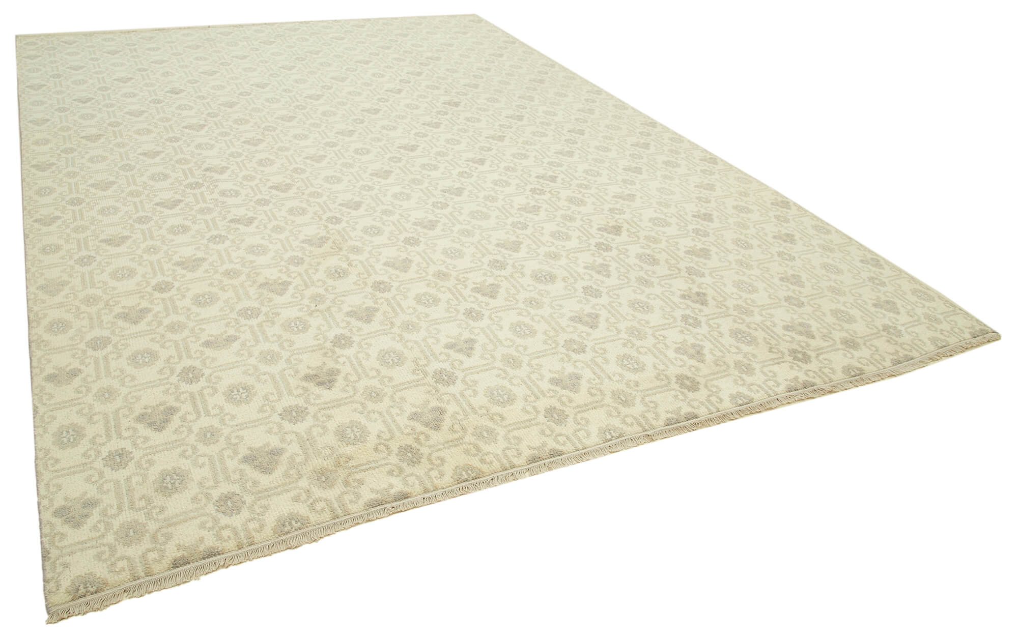 10 x 14 Beige Oushak Rug - 5191