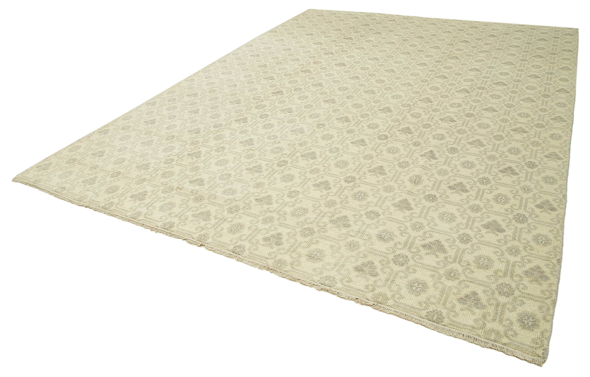 10 x 14 Beige Oushak Rug - 5191