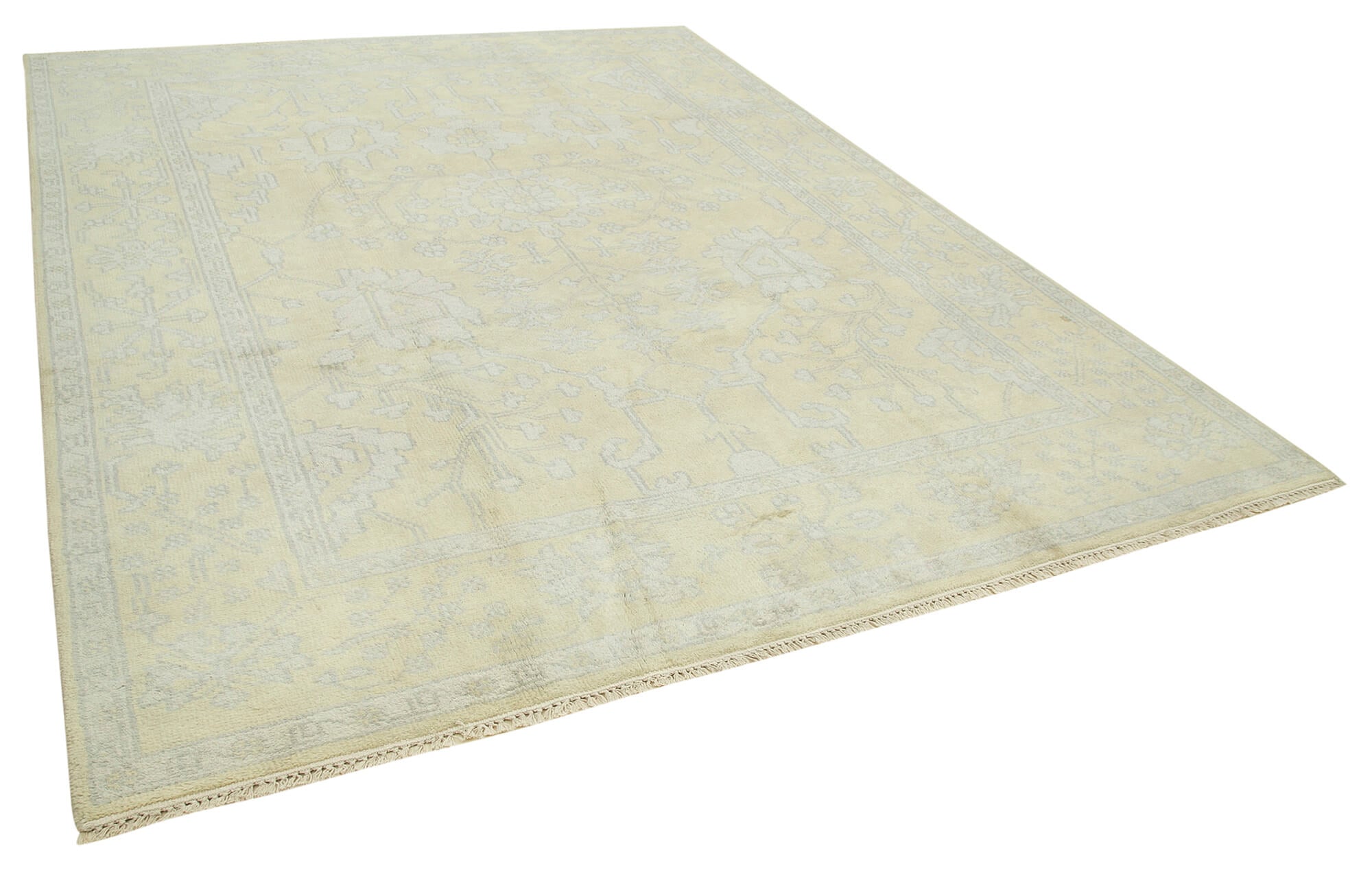 9 x 12 Beige Oushak Rug - 5192