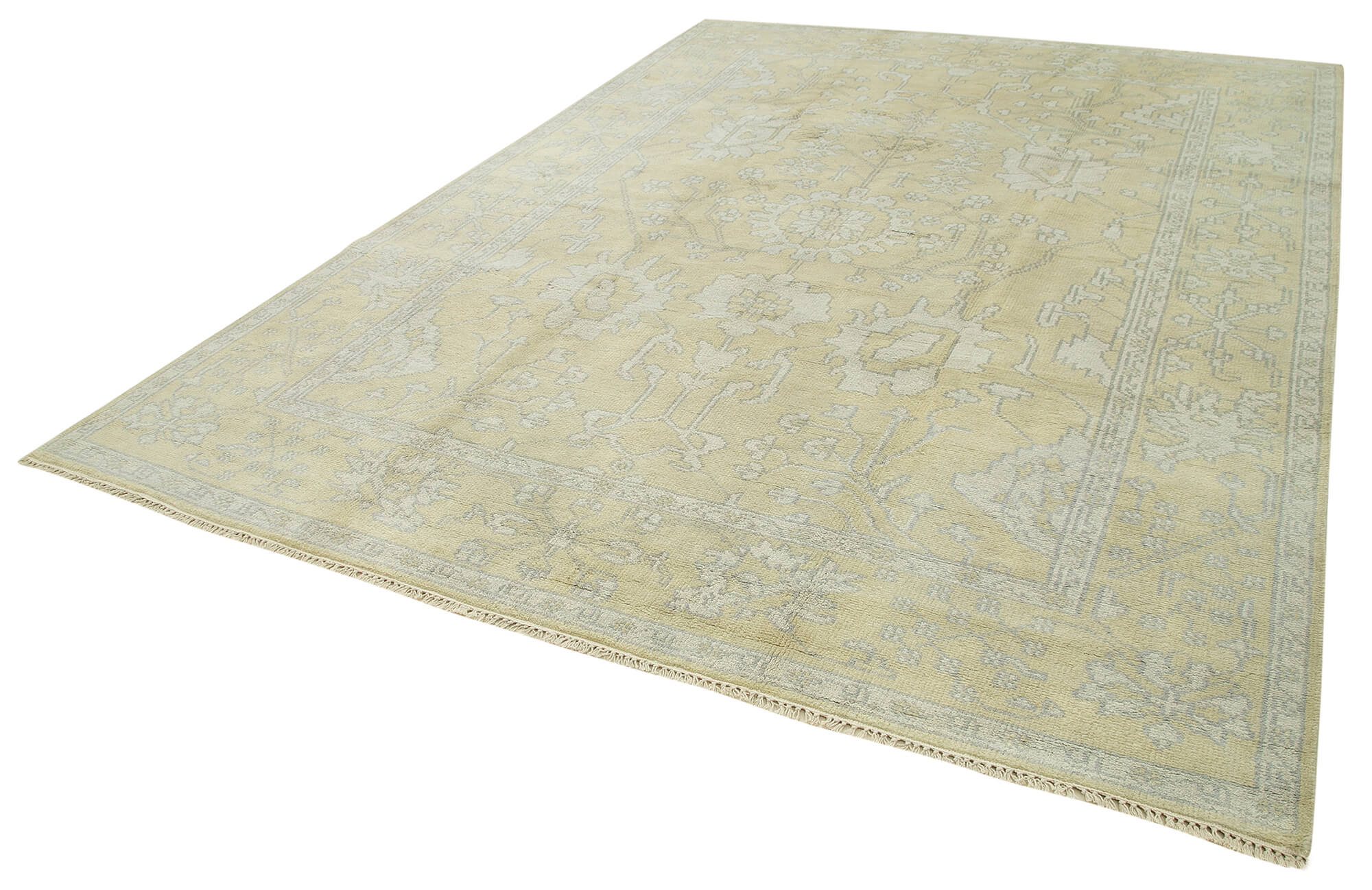 9 x 12 Beige Oushak Rug - 5192