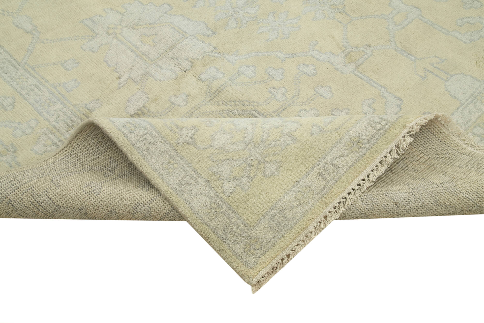 9 x 12 Beige Oushak Rug - 5192