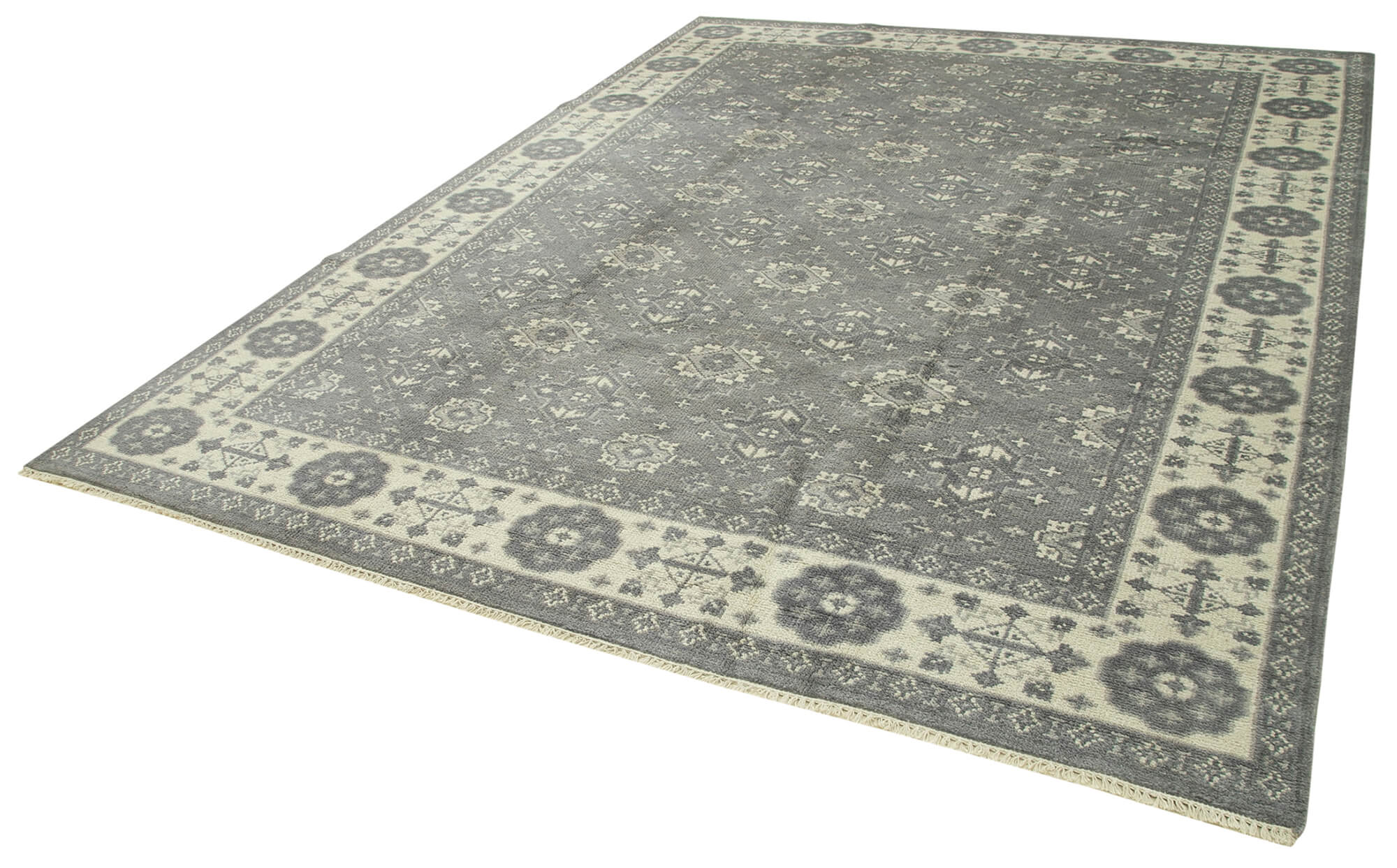 9 x 12 Grey Oushak Rug - 5193