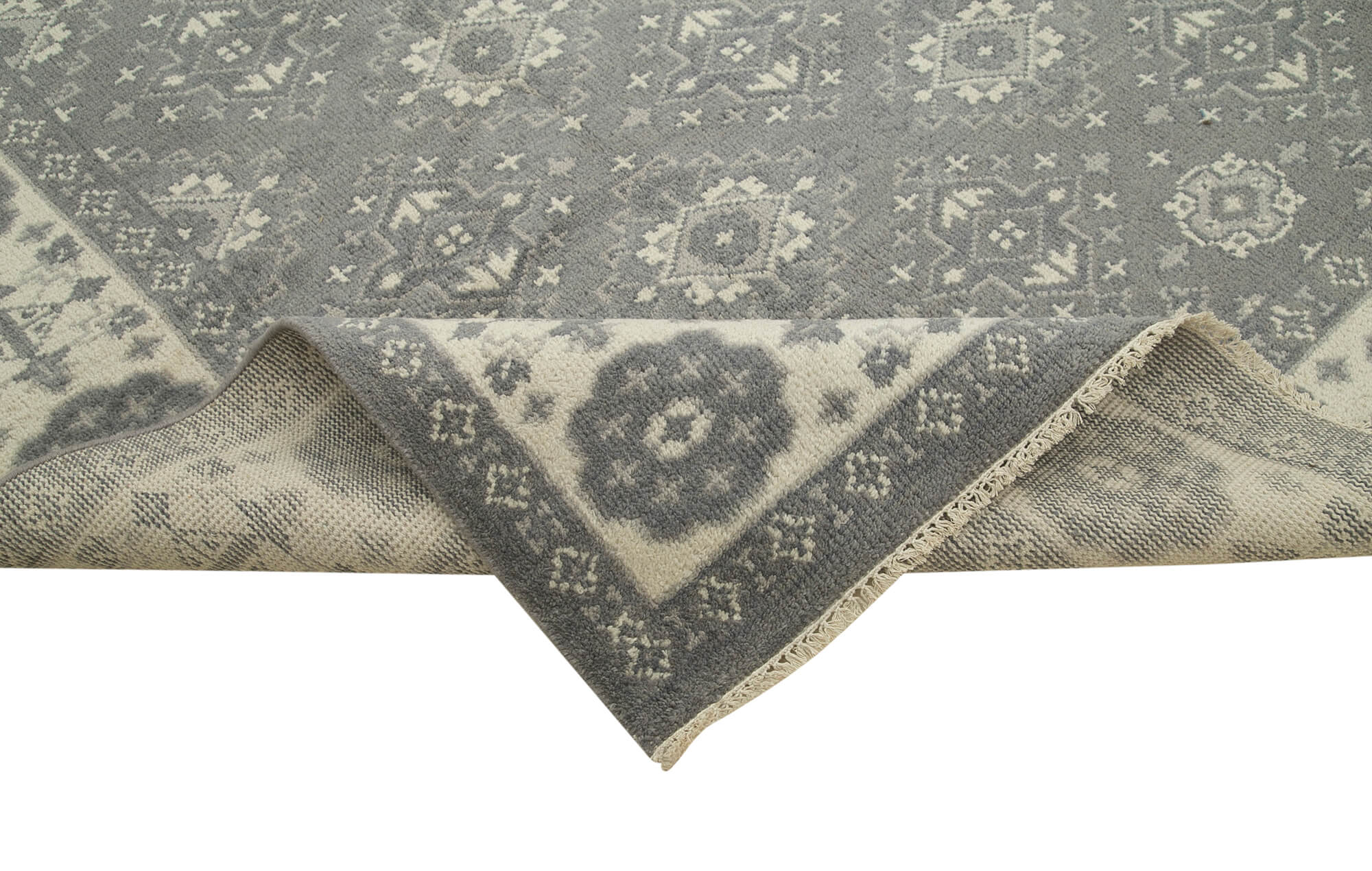 9 x 12 Grey Oushak Rug - 5193