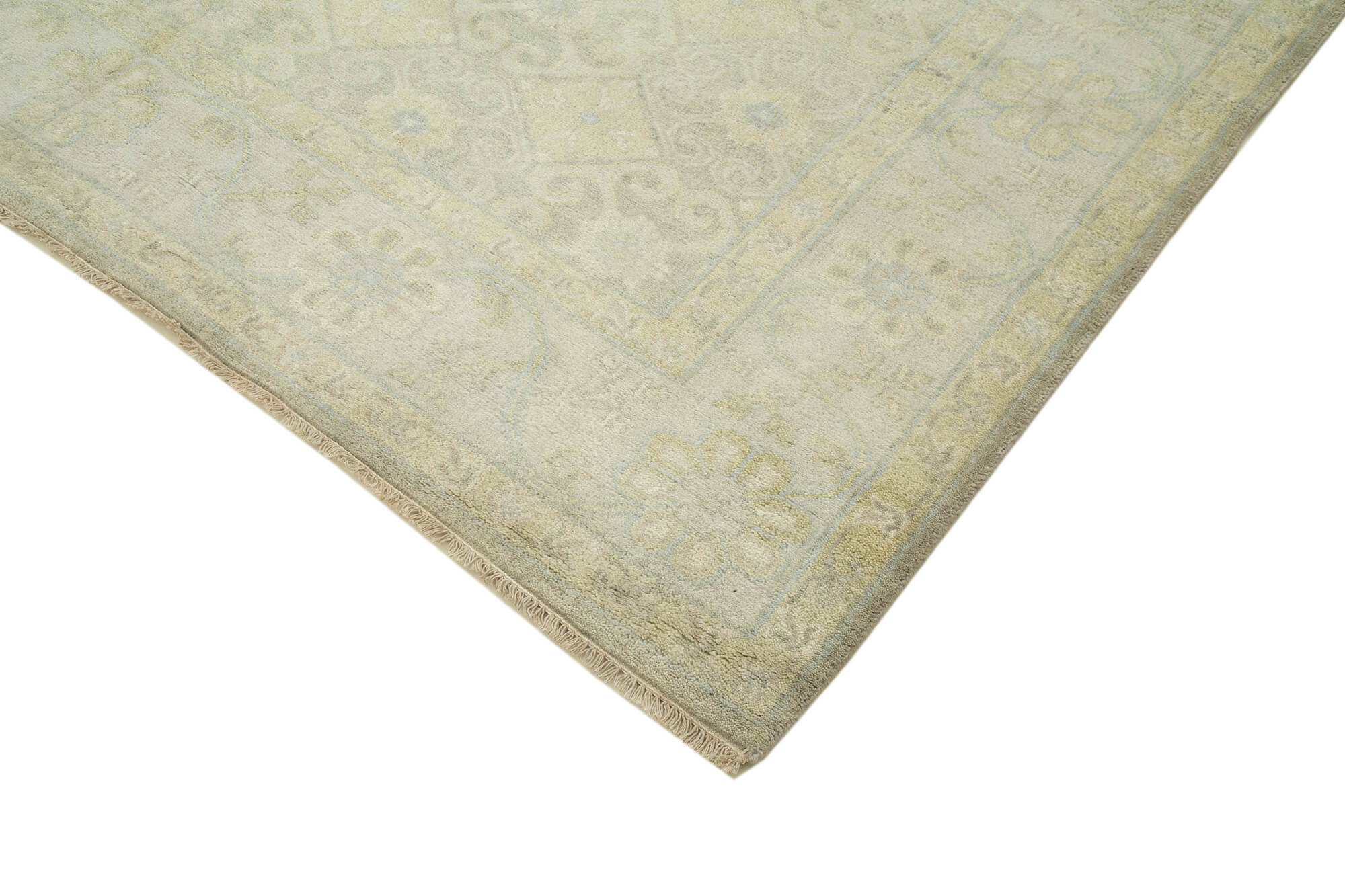 8 x 10 Beige Oushak Rug - 5198