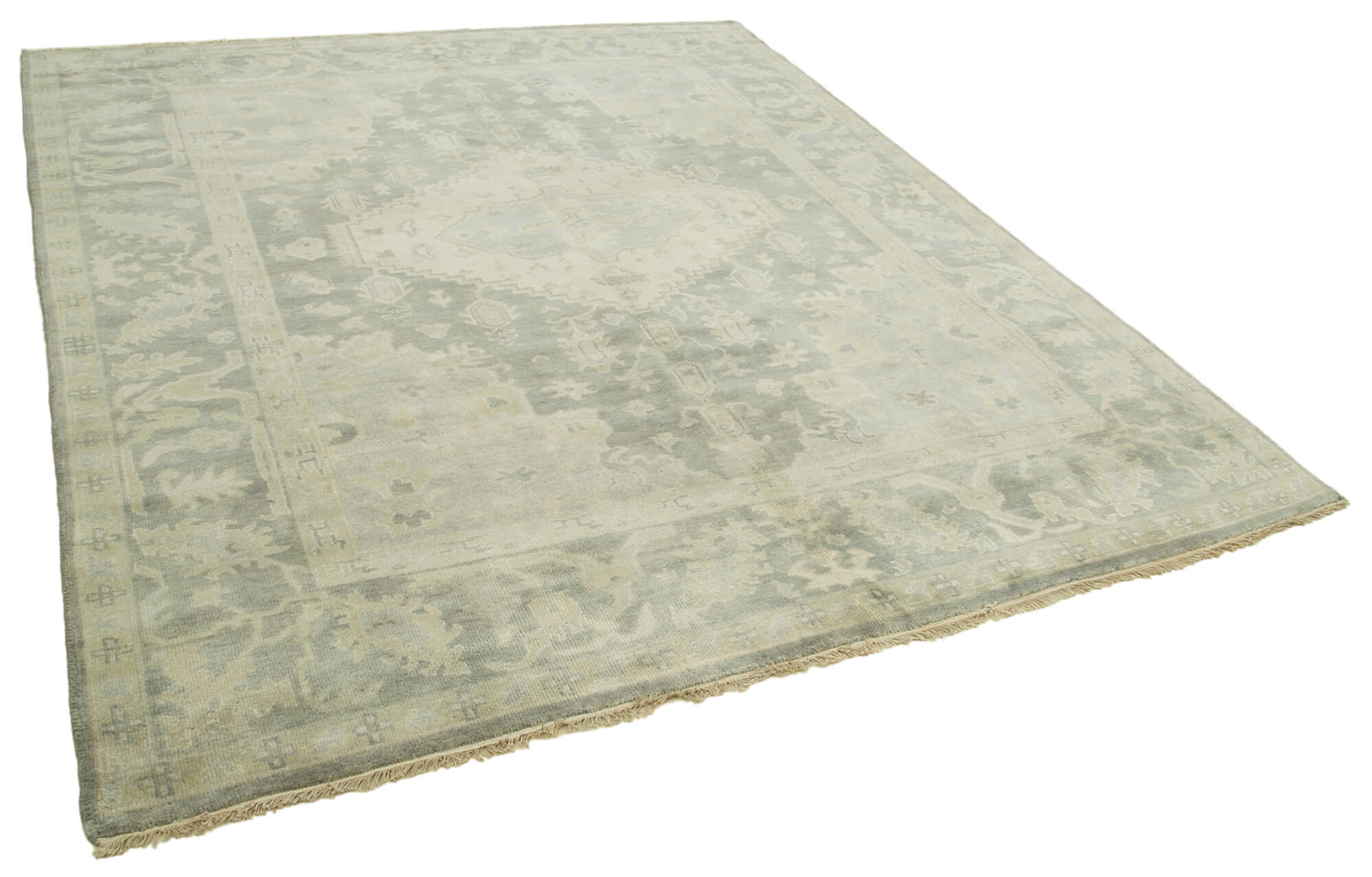 8 x 10 Grey Oushak Rug - 5199