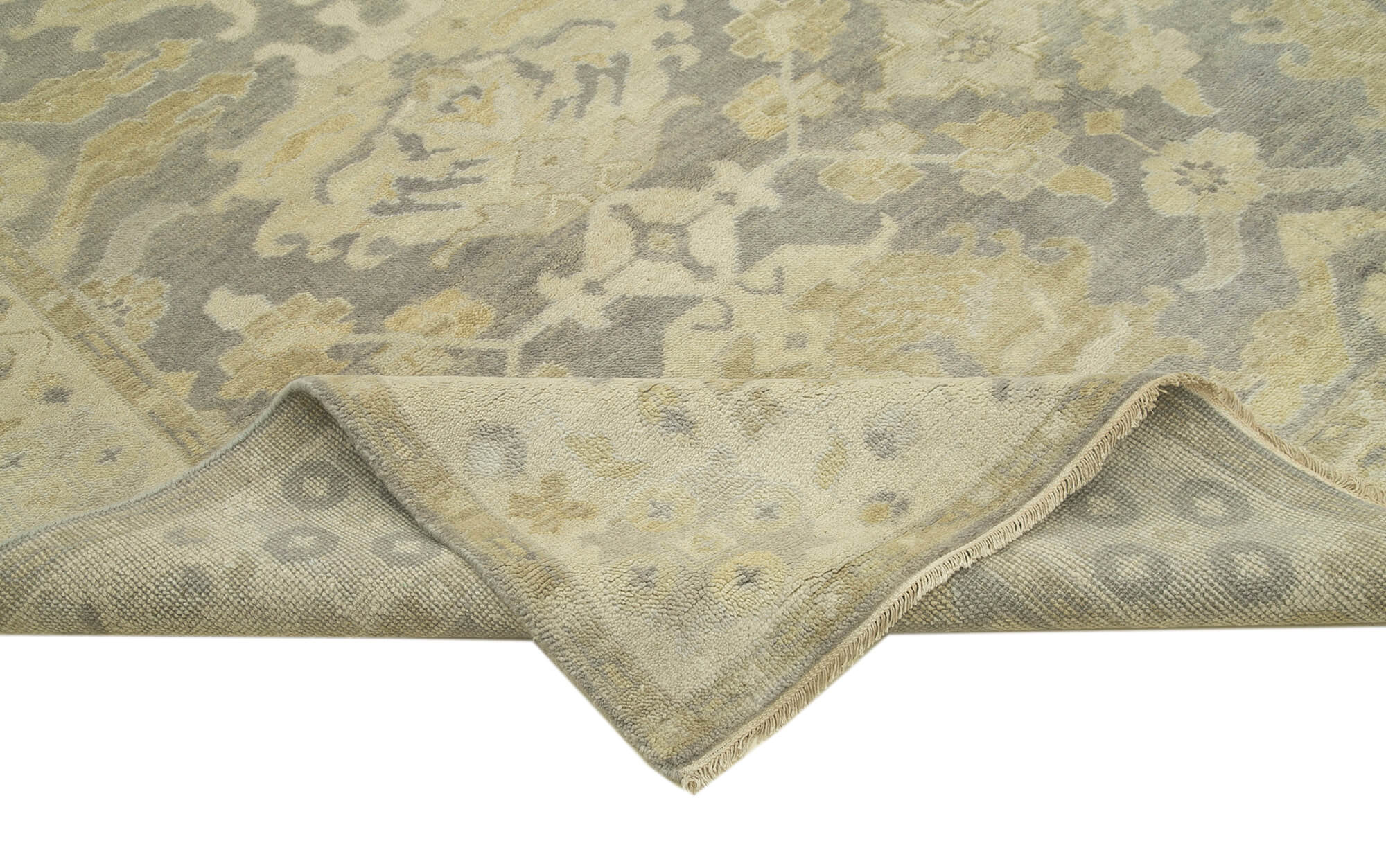 8 x 10 Beige Oushak Rug - 5204